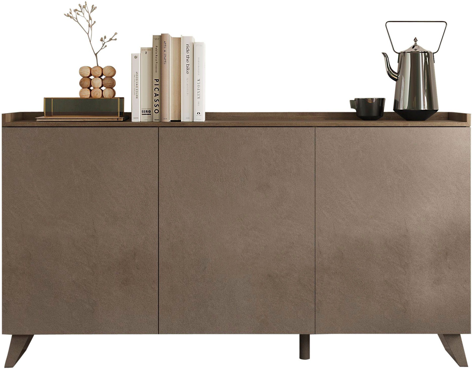 Sideboard Tray, Breite 181, Kommode mit 3 Türen