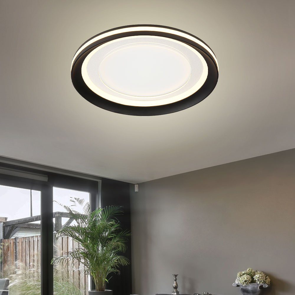Globo LED Deckenleuchte, Deckenleuchte Wohnzimmerlampe LED Deckenlampe Crystal-Sand-Effekt D 30
