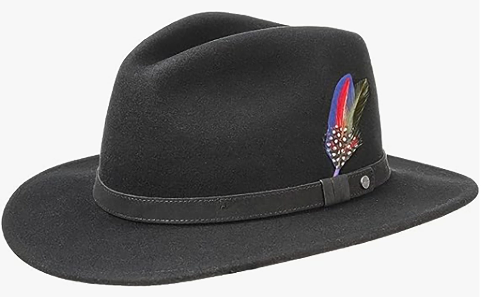 Stetson Filzhut Yutan Woolfelt mit Hutband und Feder günstig online kaufen