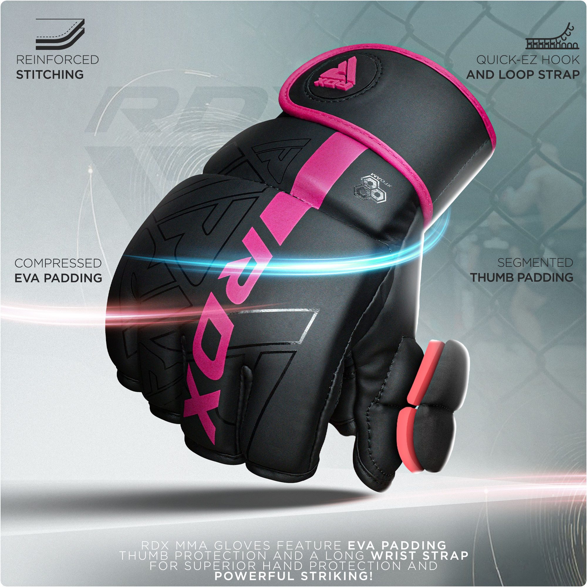 RDX Sports MMA-Handschuhe RDX MMA Handschuhe, MMA gloves Training, Sparring Grappling