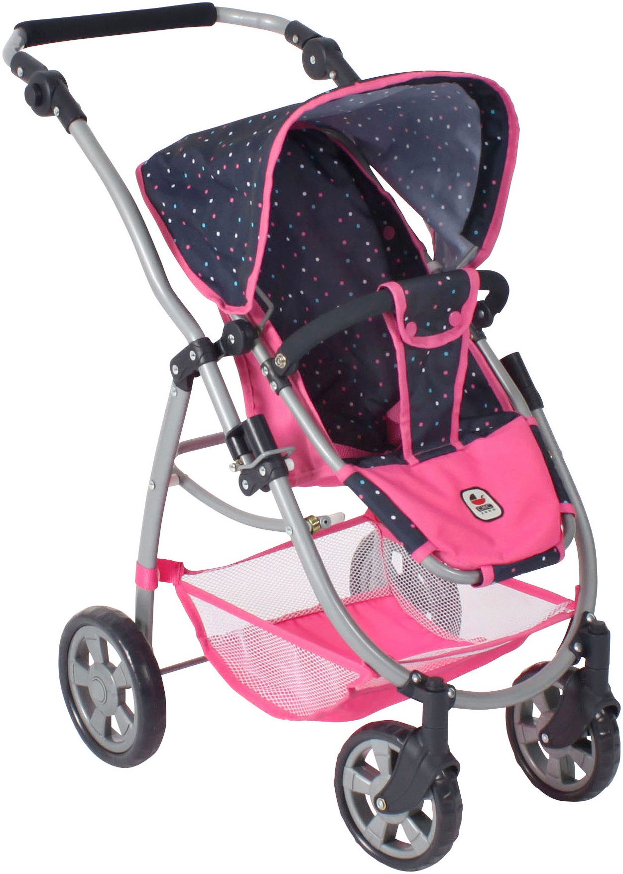 CHIC2000 Kombi-Puppenwagen Emotion 2.0, Konfetti, inkl. Babywanne, Sportwagenaufsatz und Autositz