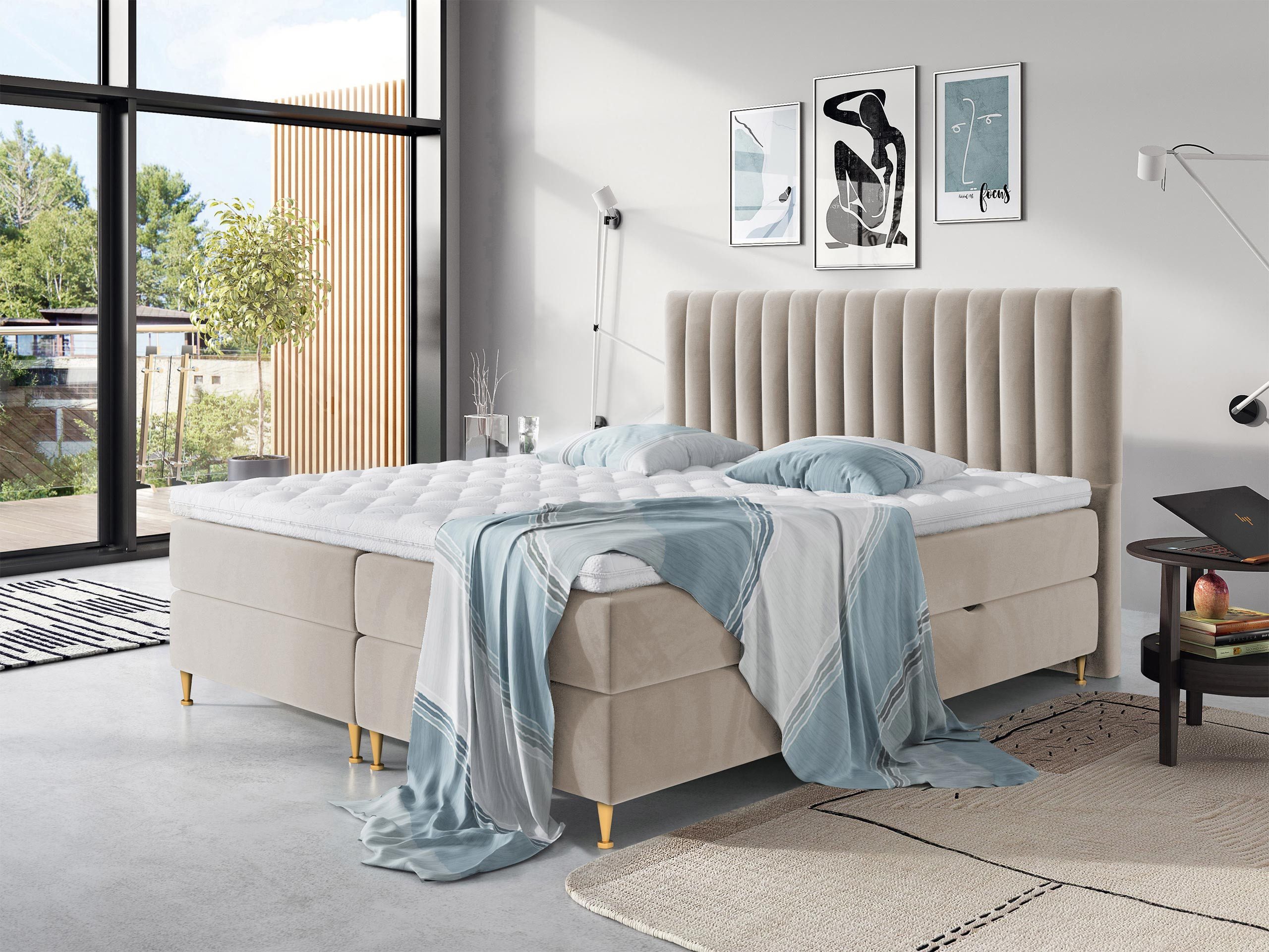 MIRJAN24 Boxspringbett Elegance (Topper, Matratze und günstig online kaufen