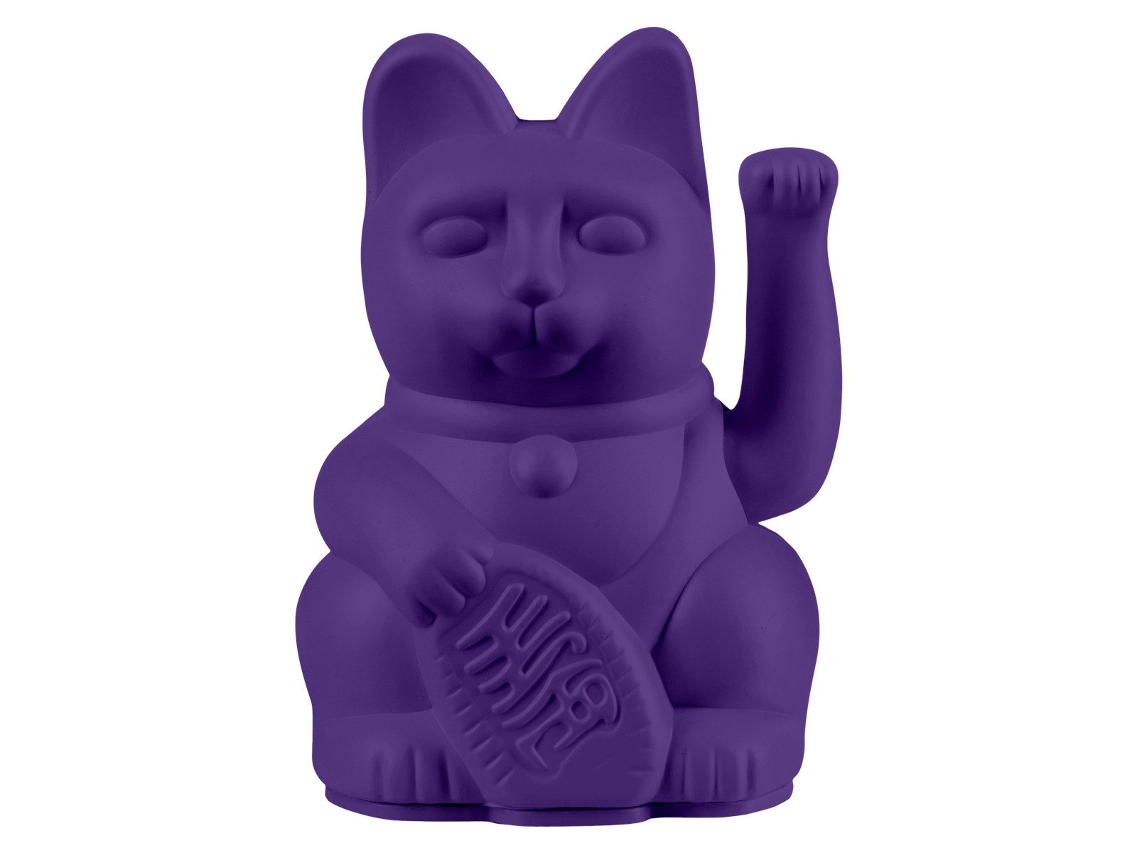 Donkey Products Dekofigur Lucky Cat Mini Winkekatze violet 10cm
