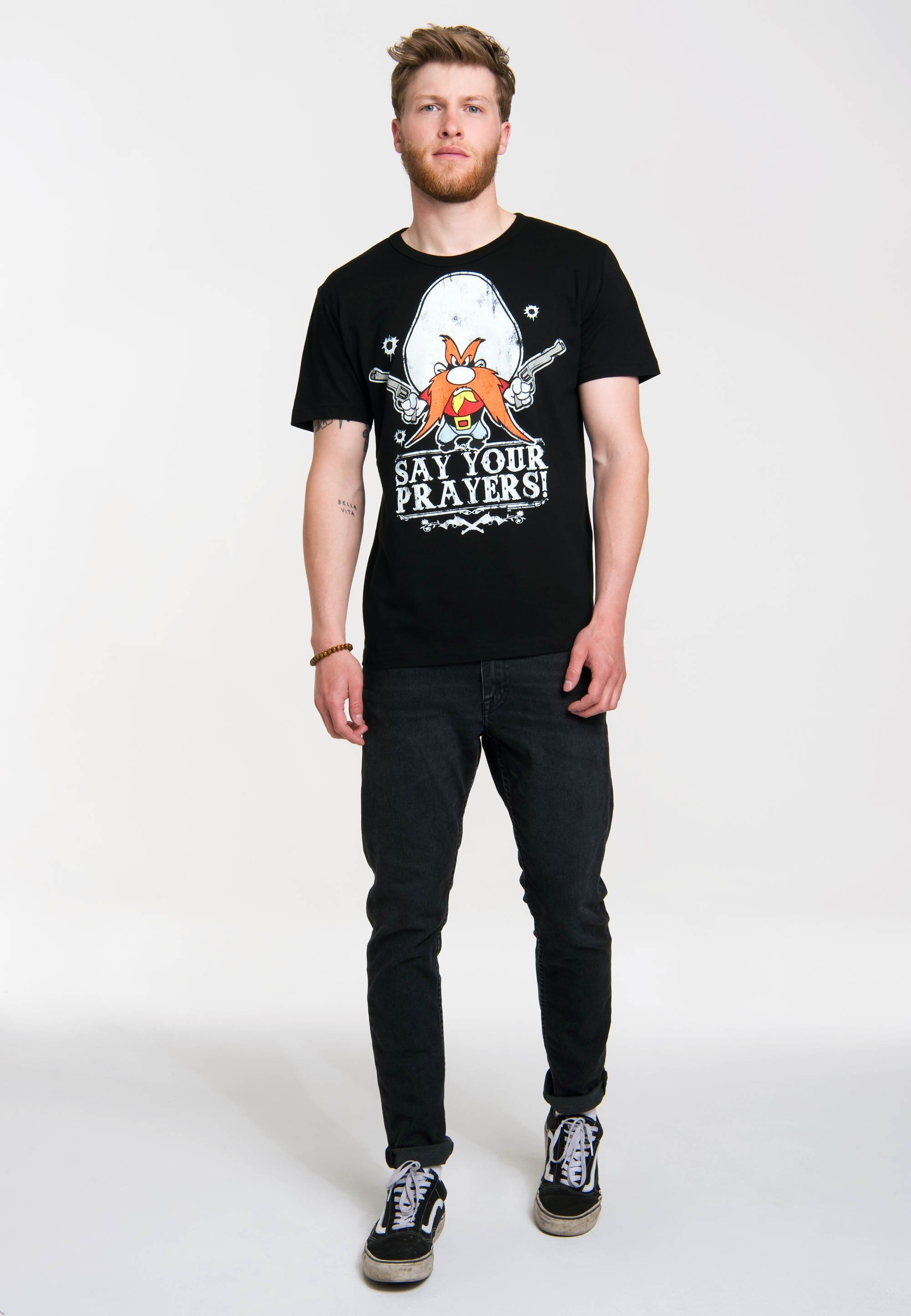LOGOSHIRT T-Shirt Looney Tunes mit lässigem günstig online kaufen
