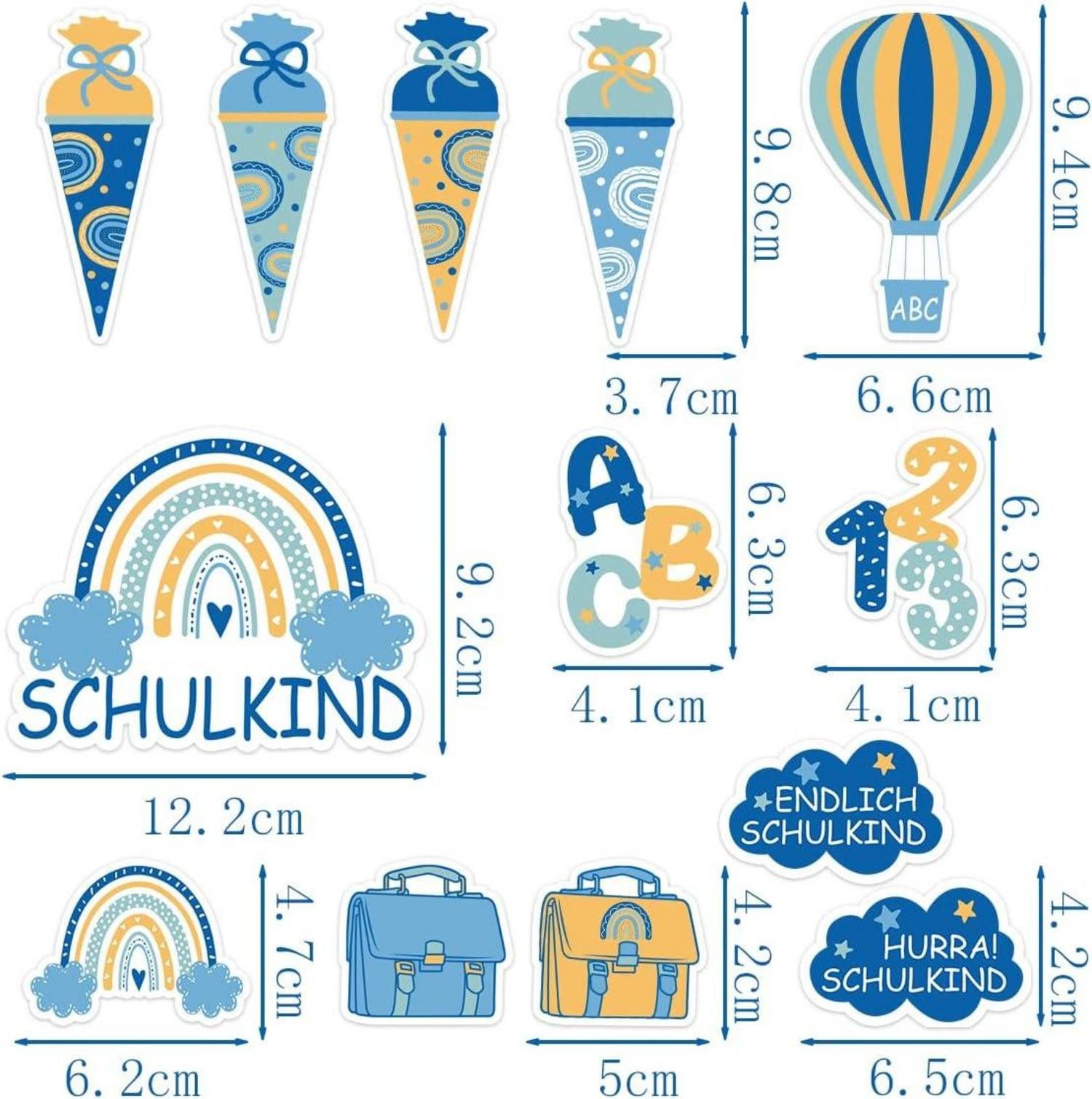 LuxusKollektion Dekohänger Tortendeko Einschulung Junge Schulanfang günstig online kaufen