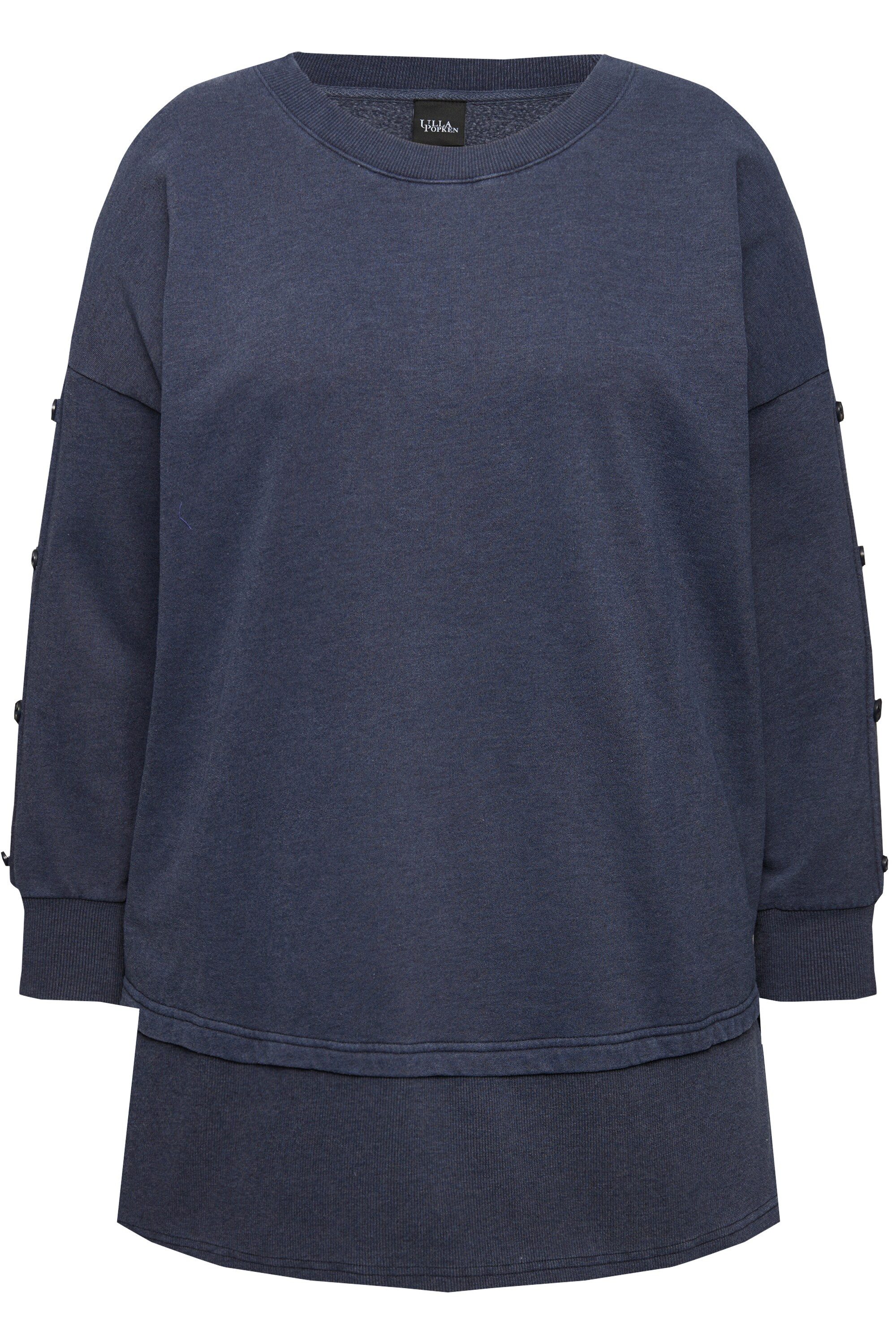 Ulla Popken Sweatshirt Sweatshirt Lagenoptik Oversized günstig online kaufen