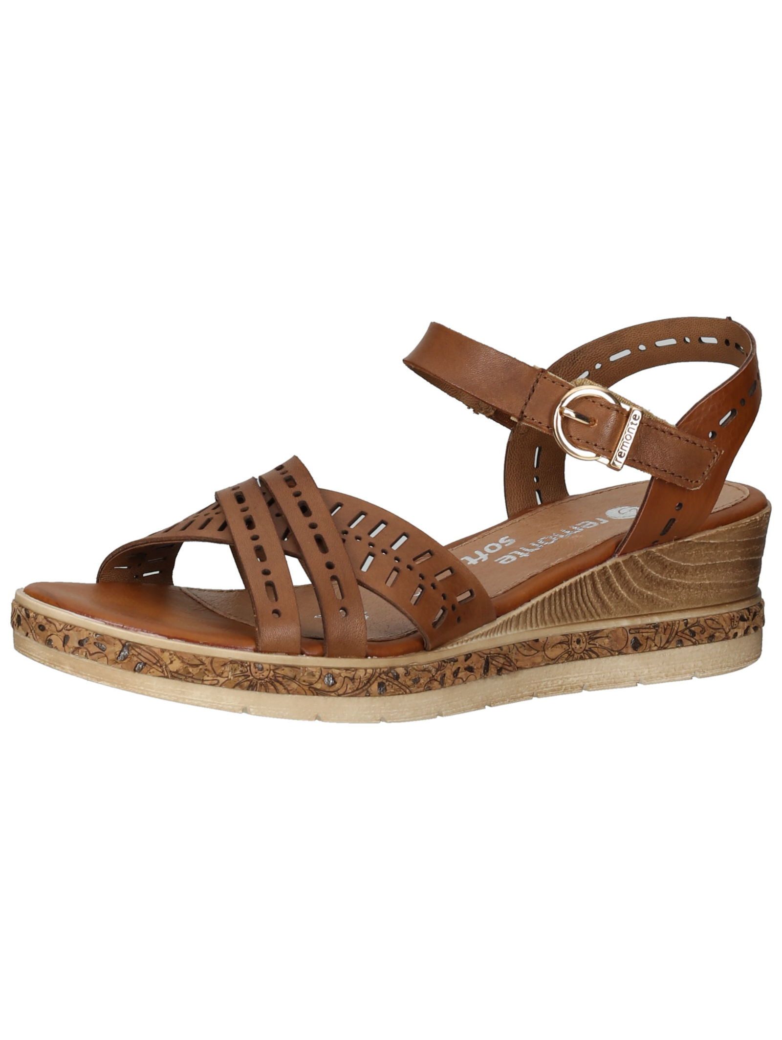 Remonte Remonte Sandalen Glattleder Keilsandalette