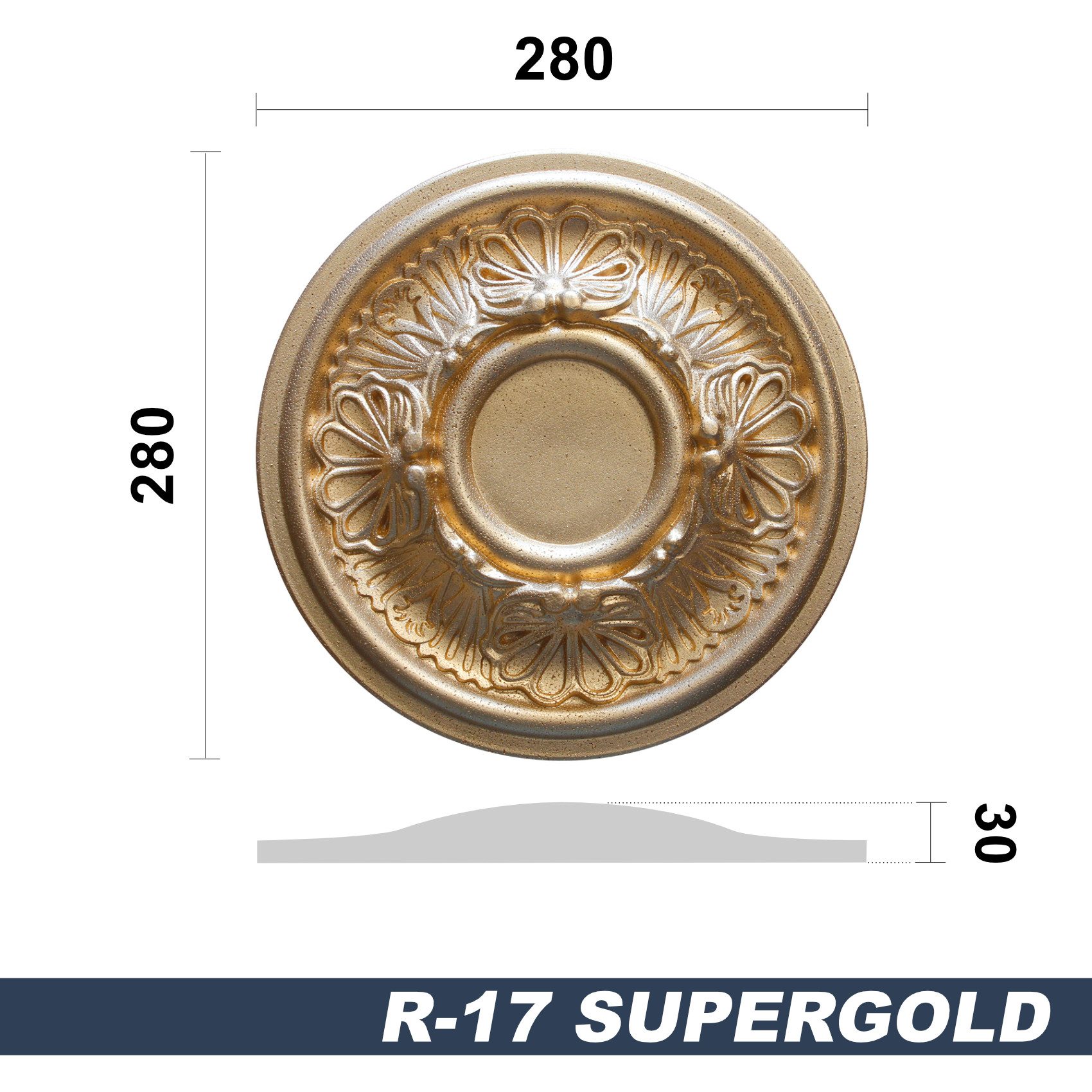 marbet design Wanddekoobjekt R-17 Super Gold günstig online kaufen
