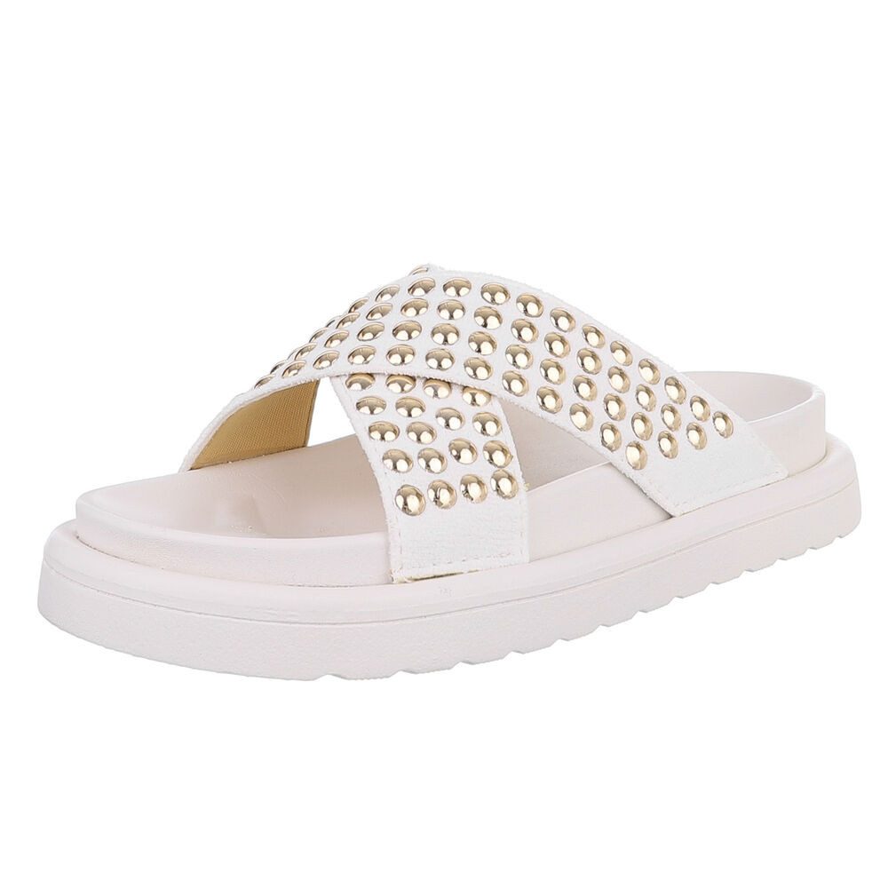 Ital-Design Stylische Damen-Sandalen mit Nieten für günstig online kaufen
