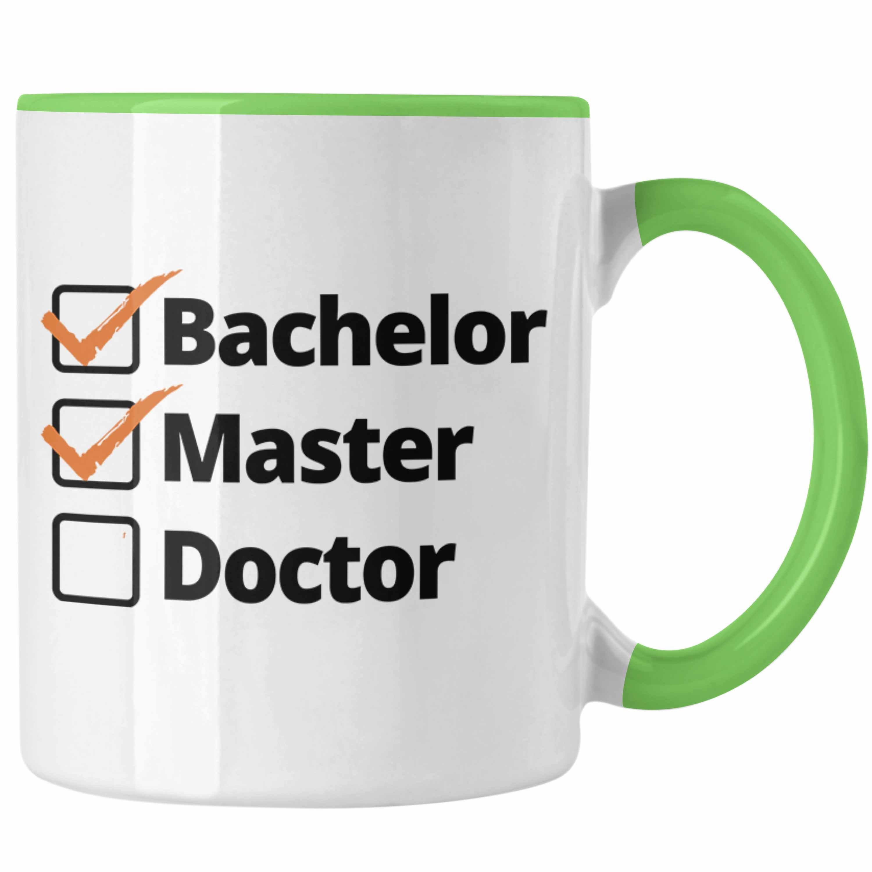 Prüfung Bachelor Master Trendation Geschenk Spruch Trendation Abschluss Graduation Tasse - Grün Bestanden Tasse