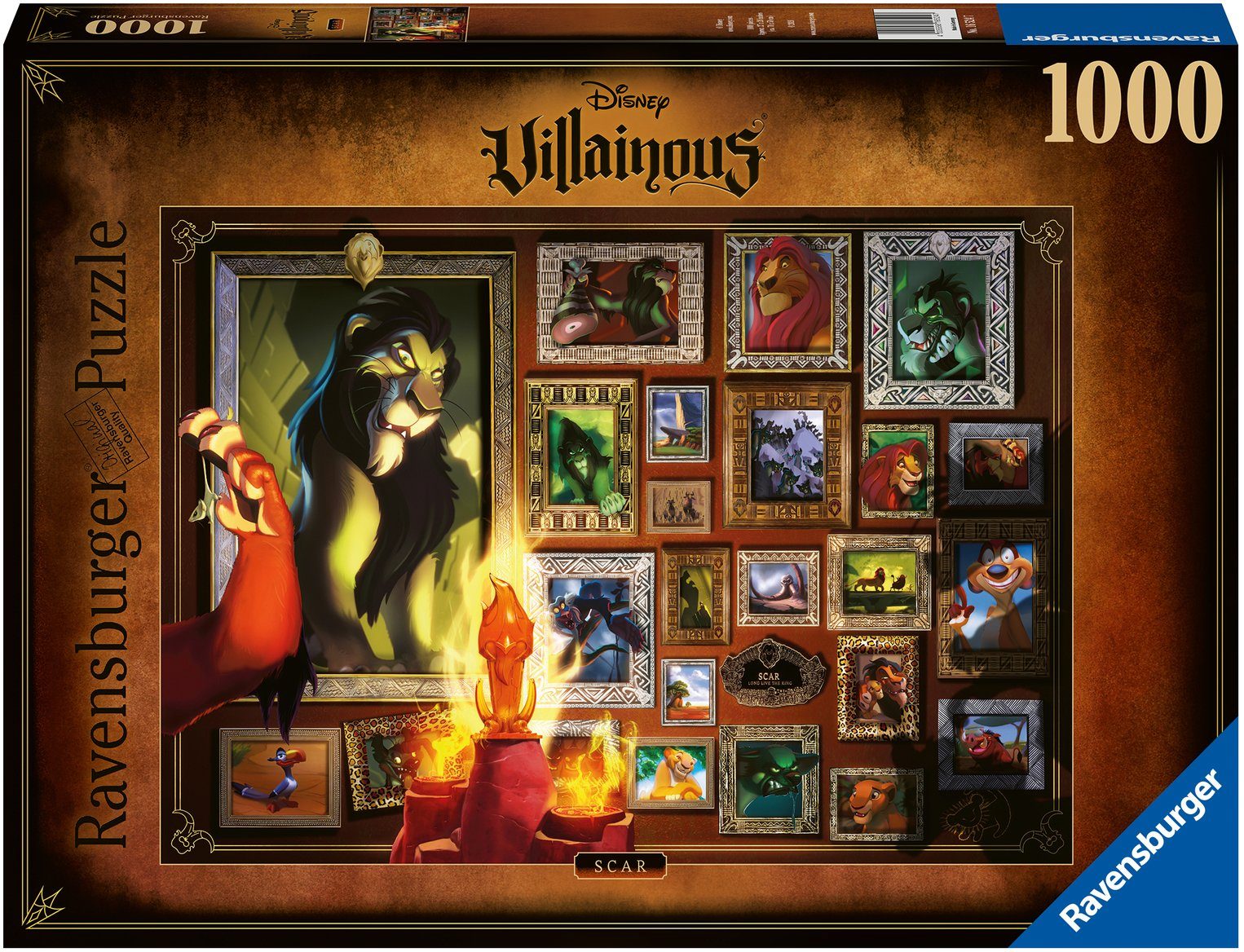 in Made FSC® schützt Germany, - Villainous Scar, weltweit - Puzzleteile, 1000 Ravensburger Puzzle Wald - Disney