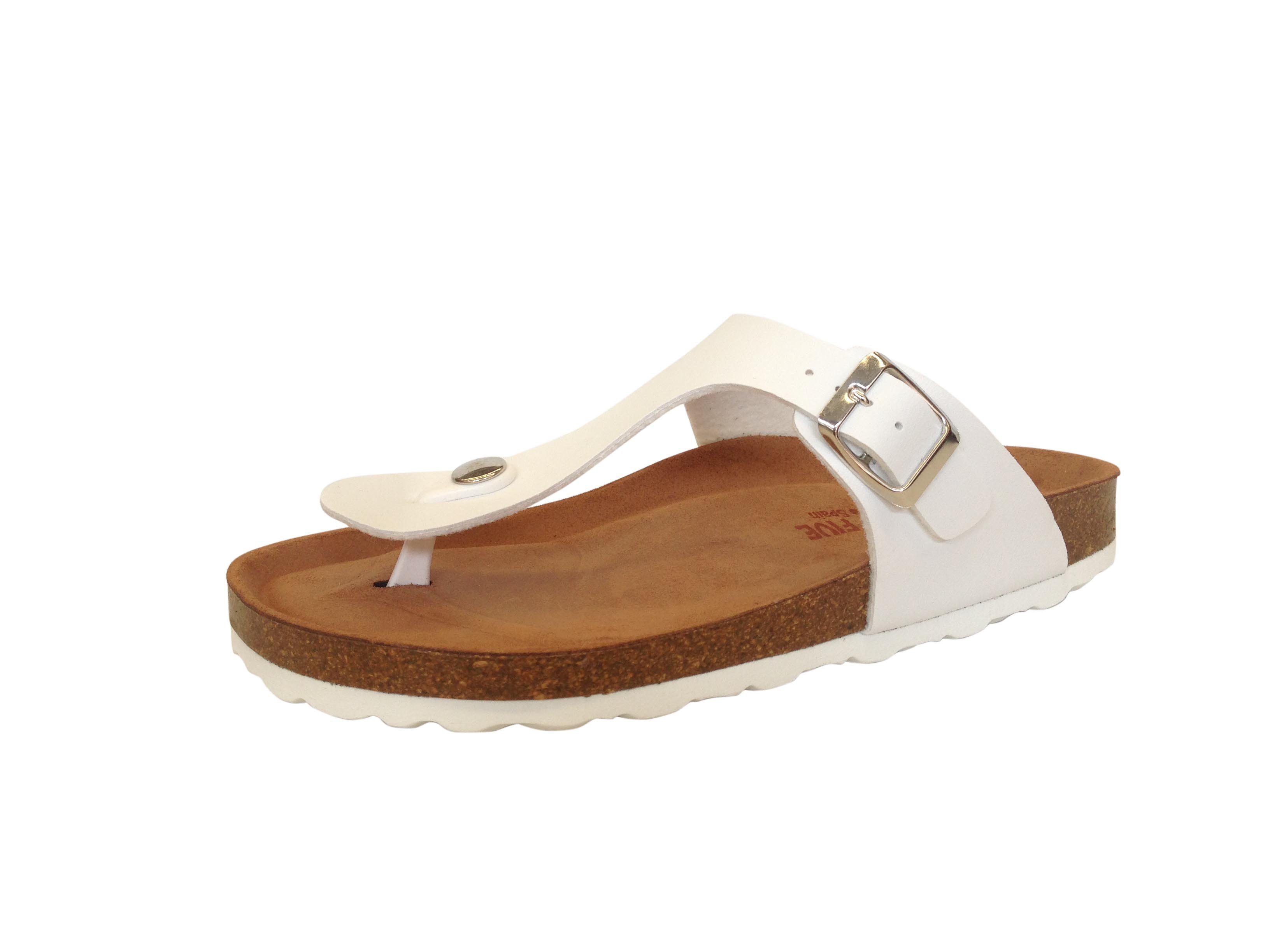 Y5 Why Five Damen Шлепанцы Bio-Pantolette in Weiß Pantolette