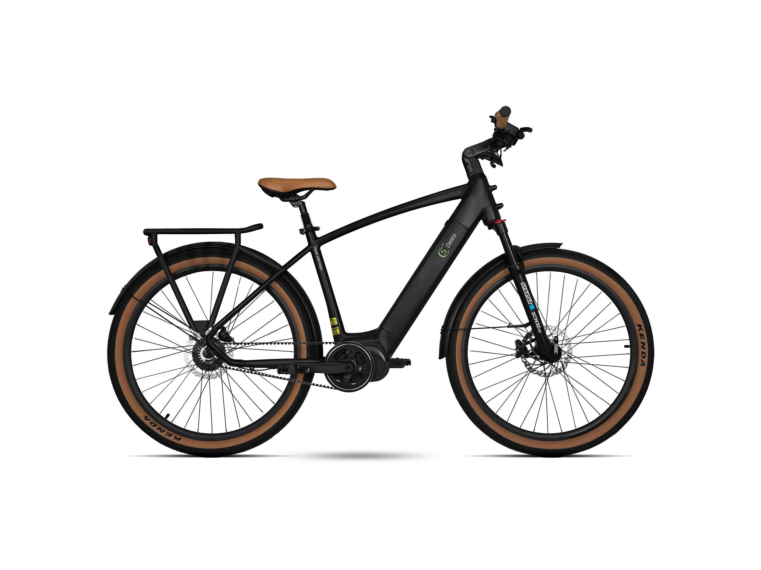 SachsenRAD E-Bike Trekkingrad S8R Centro Riemenantrieb mit Alarmanlage, 1 Gang, ohne Schaltung, Mittelmotor, 720 Wh