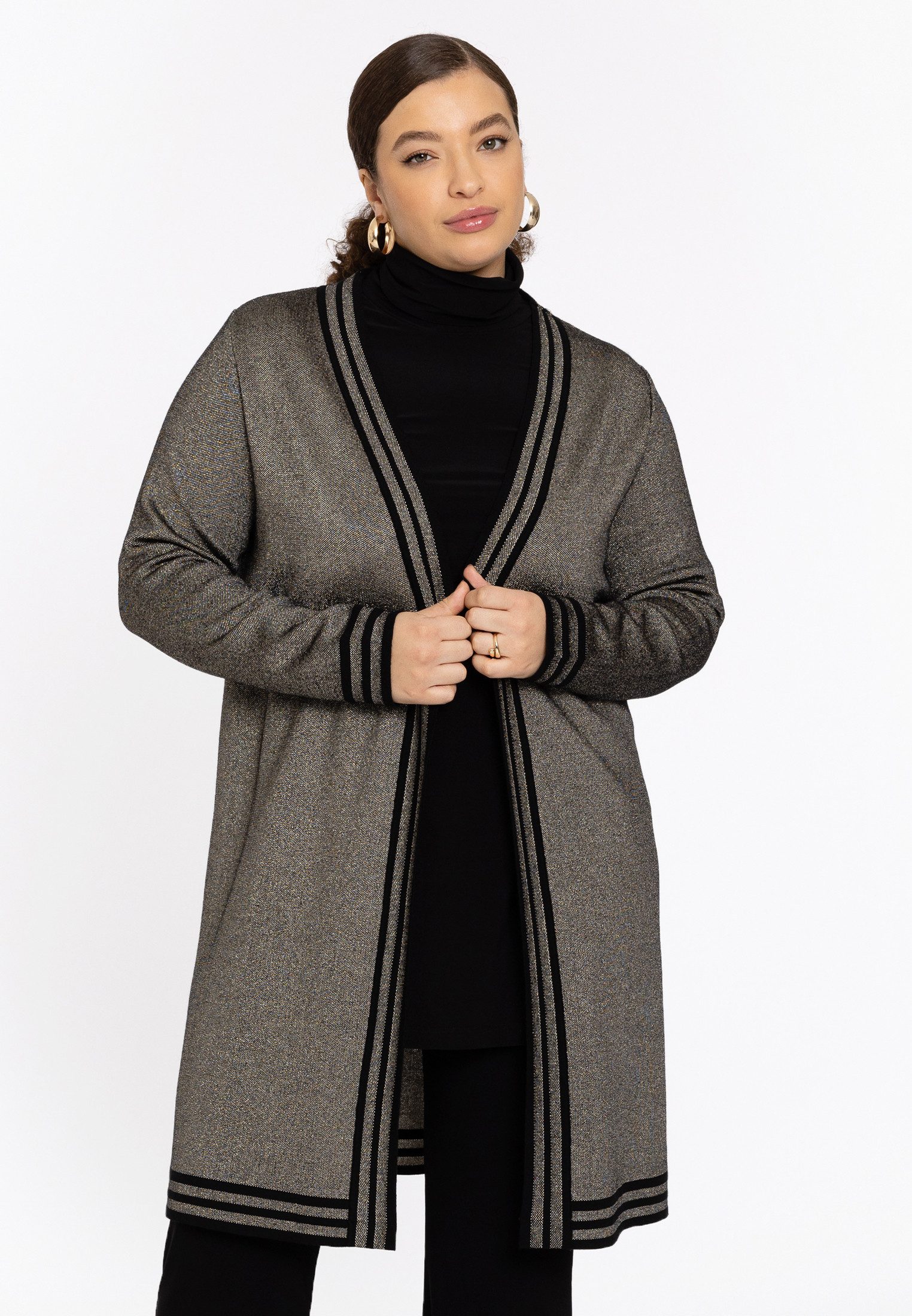 YOEK Cardigan Damen Strickjacke mit Druck