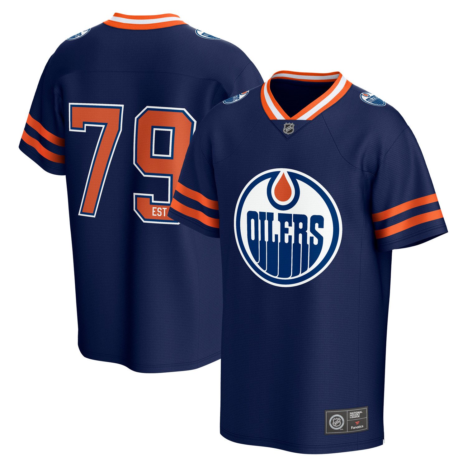 Fanatics Footballtrikot Fanatics Trikot Edmonton Oilers Core Foundation Jersey