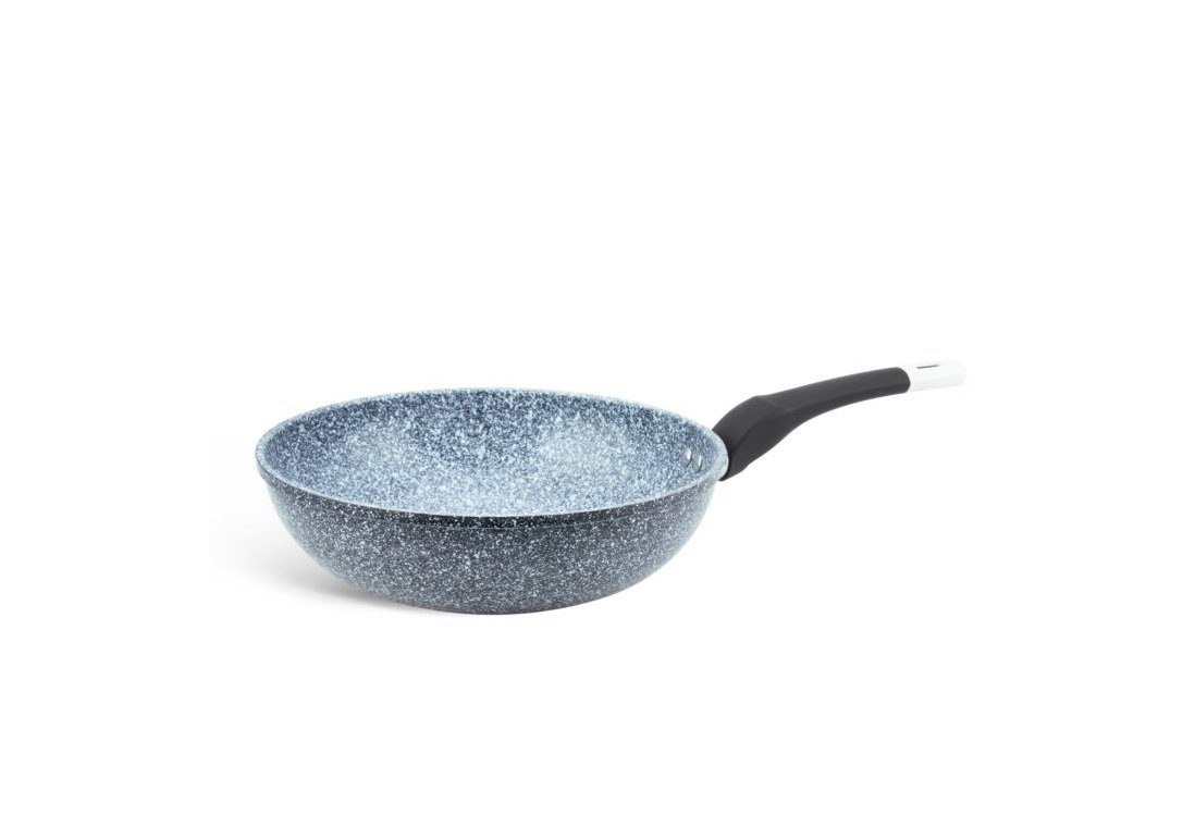 Edenberg Bratpfanne Wok Pfanne Keramik Induktion 28cm, Edelstahl