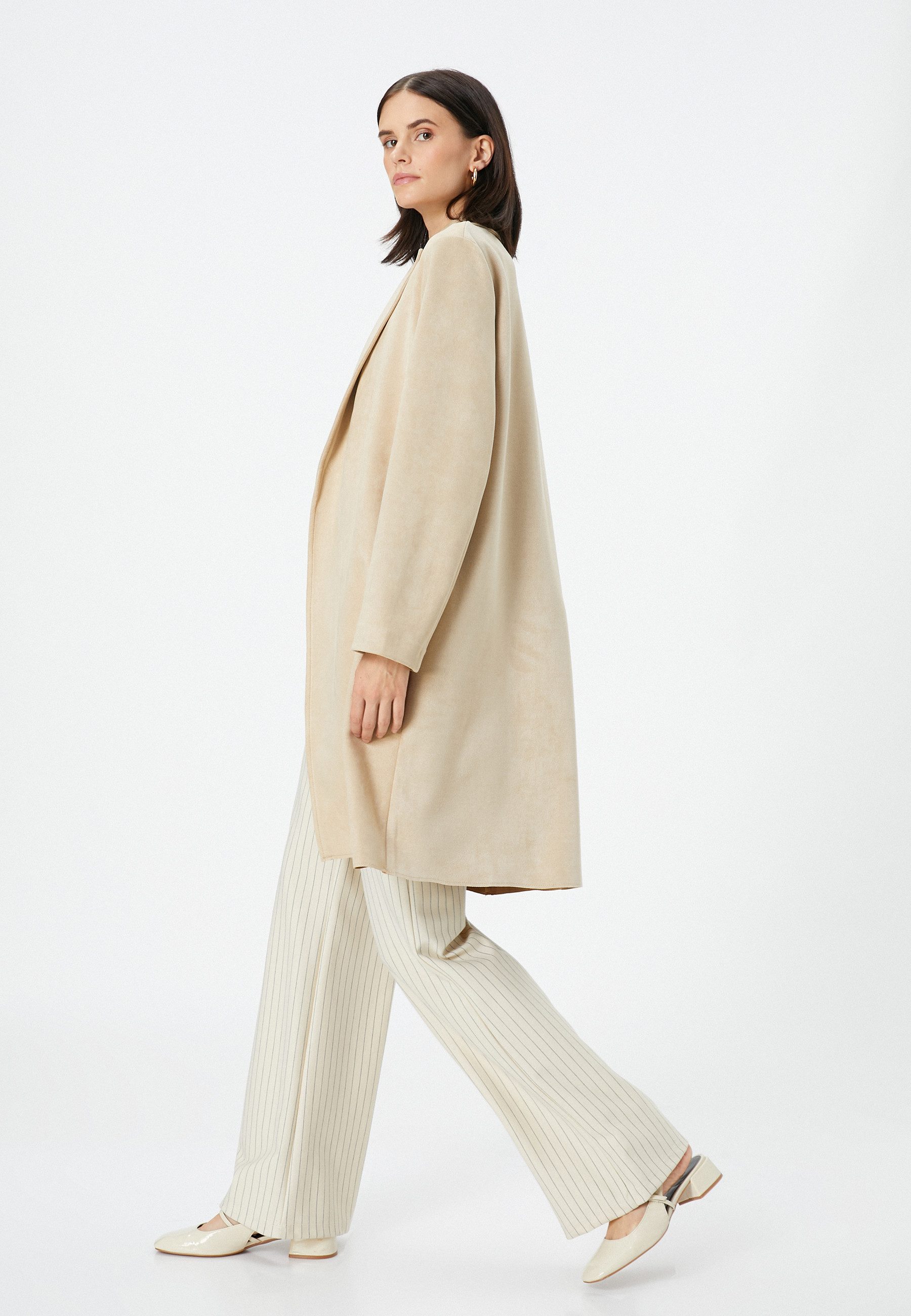 Trenchcoat Volle Länge Trenchcoat
