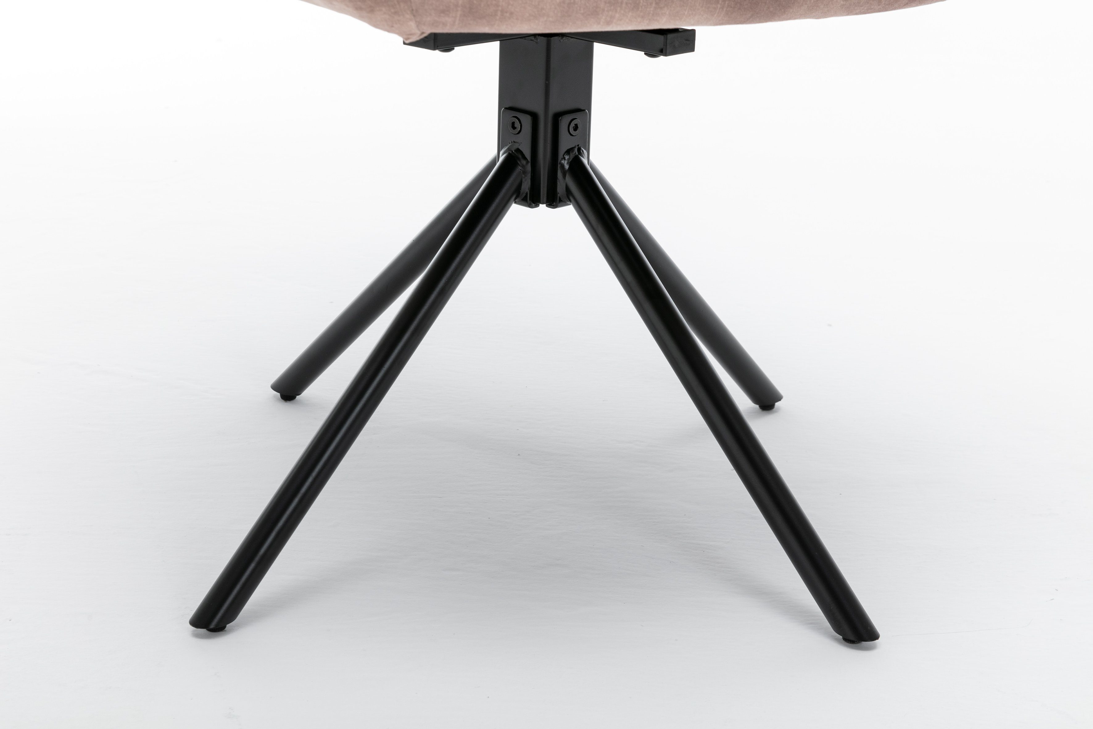 SARINA in verschiedenen Beine drehbare aus Farben 360° Metall, (2er-Set), Beige Sitzschale, byLIVING Esszimmerstuhl
