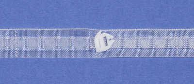 Raffrollo Falt - und Raffrolloband, Raffrollozubehör, Gardinenbänder / Farbe: transparent / Breite: 18 mm - L144, rewagi, Verkaufseinheit: 5 Meter
