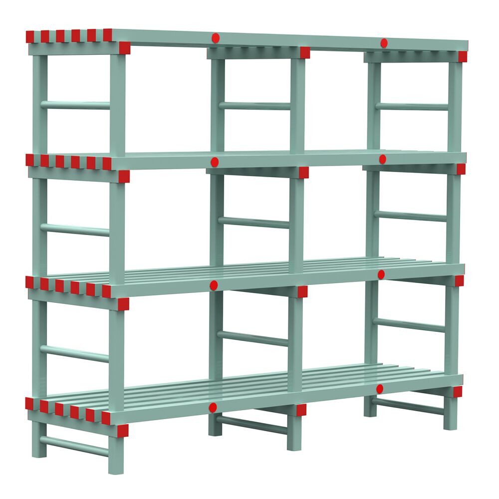 REA Organizer Aufbewahrungsregal, Frei stehendes Regal für flexiblen Einsatz