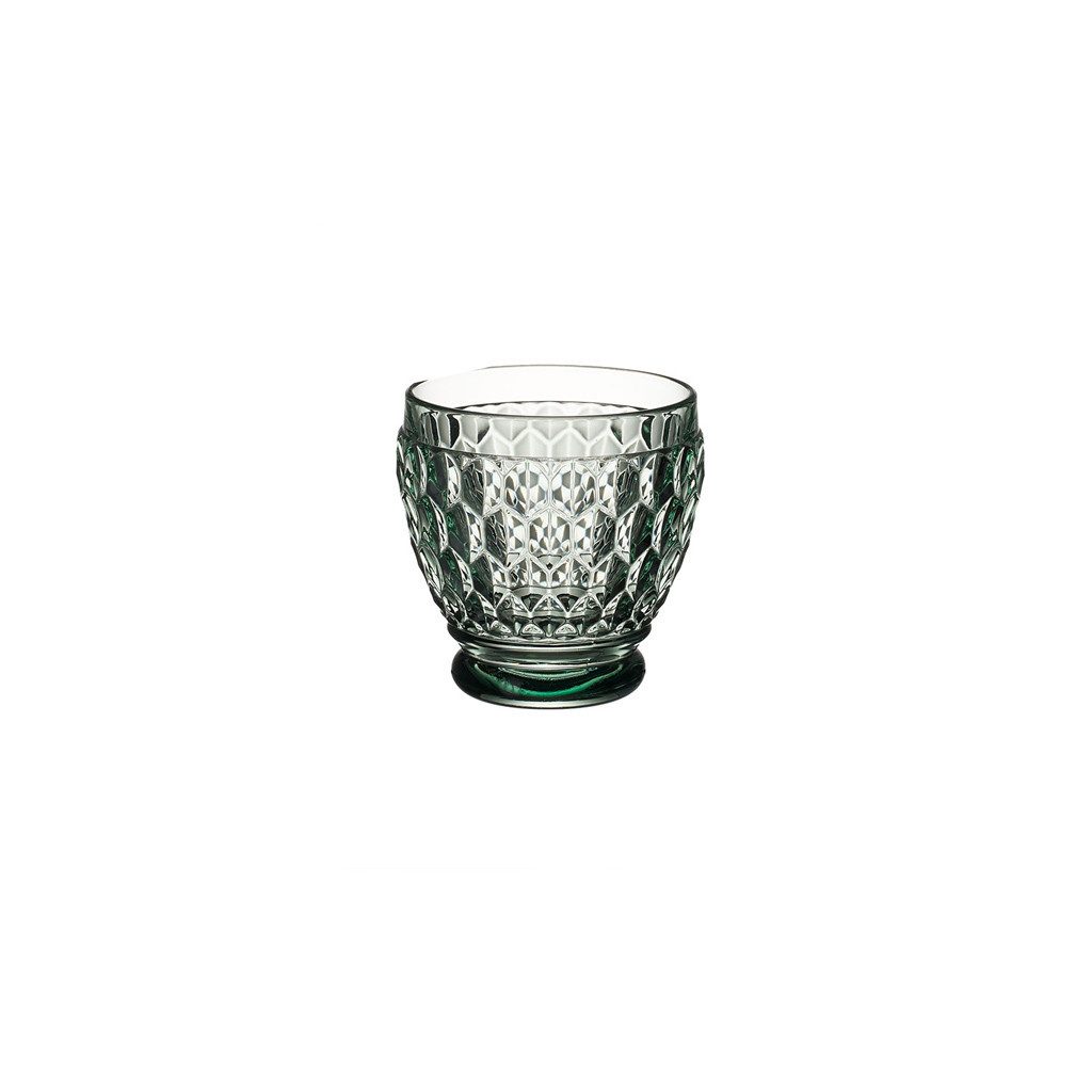 Villeroy & Boch Schnapsglas Boston, Kristallglas, Spülmaschinengeeignet, Grün, Motiv: Boston