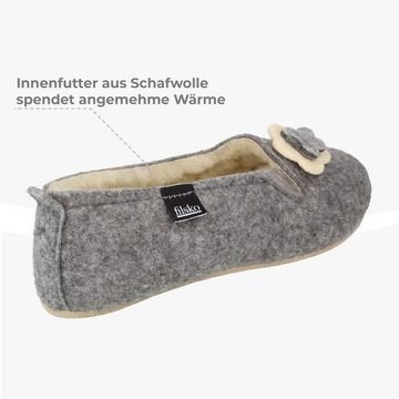 filsko Winter HausSchuhe / Pantoffeln für Damen Slipper mit Schafwolle gefüttert