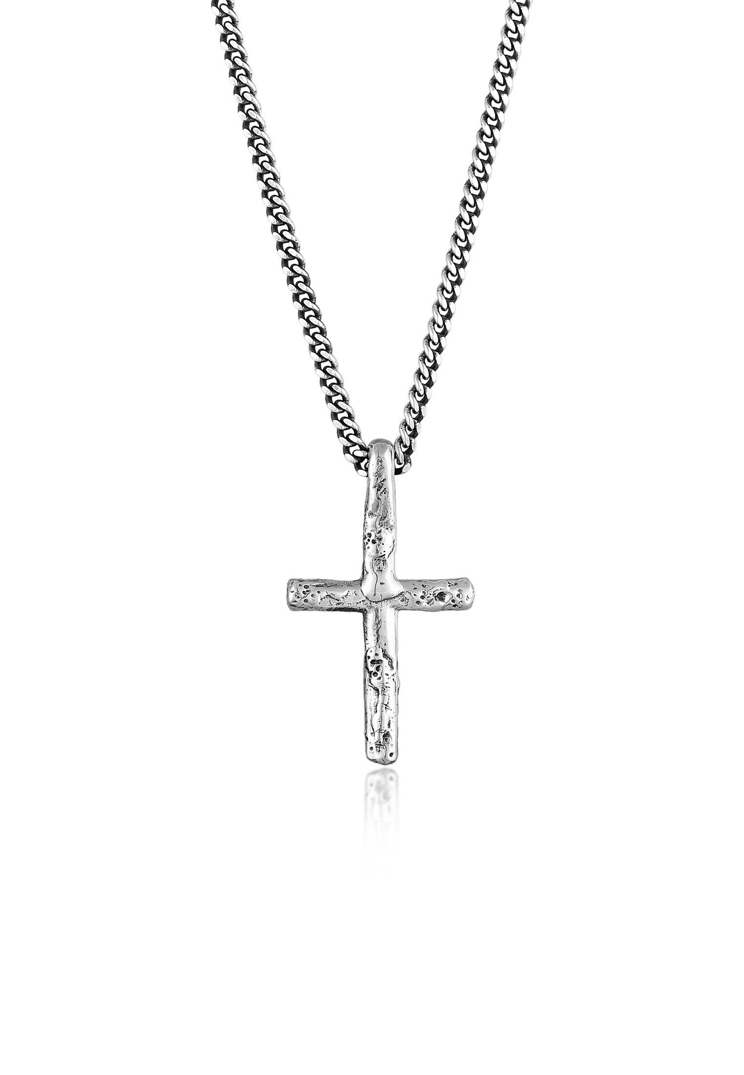Silberkette Kreuz Vintage Style 925 Silber