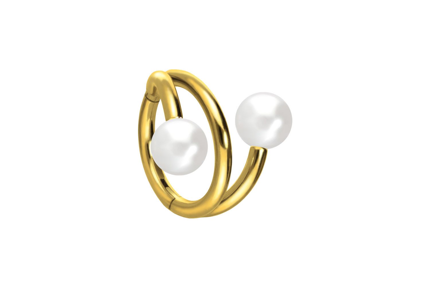 Piercing-Set Titan Segmentring Clicker mit Innengewinde 3 RINGE + 2 SYNTHETISCHE