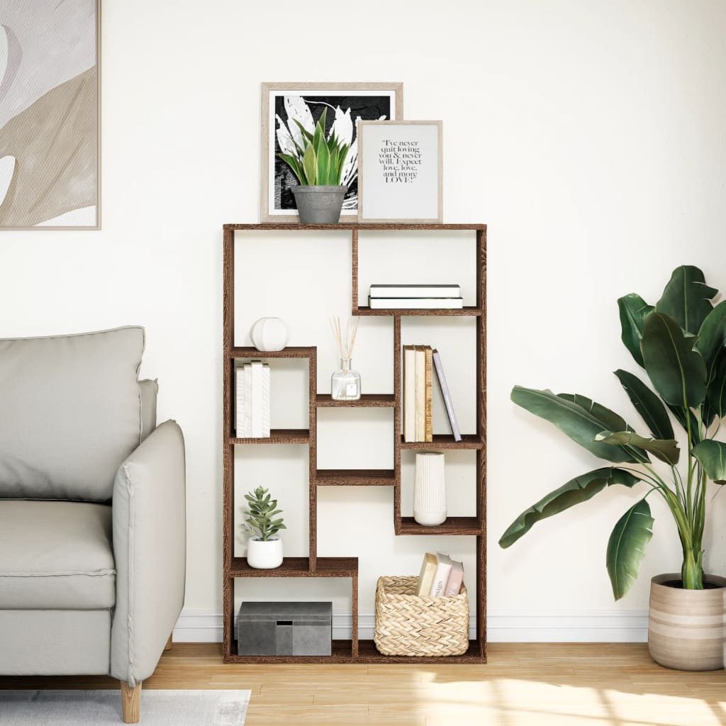 vidaXL Bücherregal Bücherregal Braun Eichen-Optik 72x20x120 günstig online kaufen