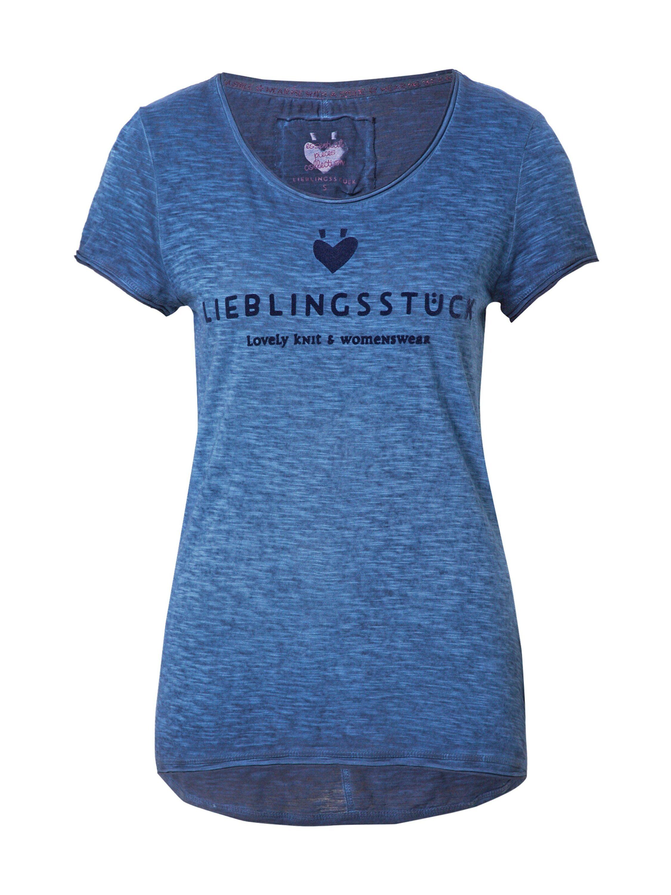 Lieblingsstück T-Shirt Cia (1-tlg) Plain/ohne Details bleu (50)