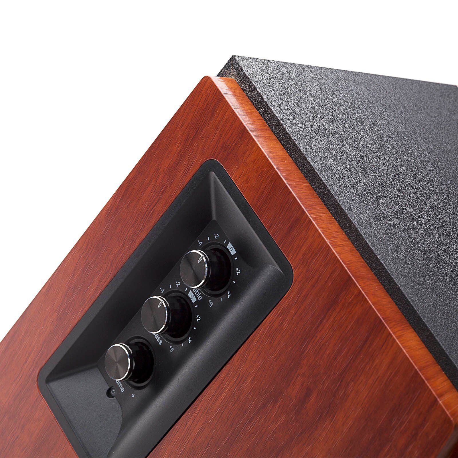 Edifier® R1700BT Bluetooth-Lautsprechersystem mit Infrarot-Fernbedienung Regal-Lautsprecher stereo (Bluetooth, 66 W, Eagle-Eye-Hochtöner)