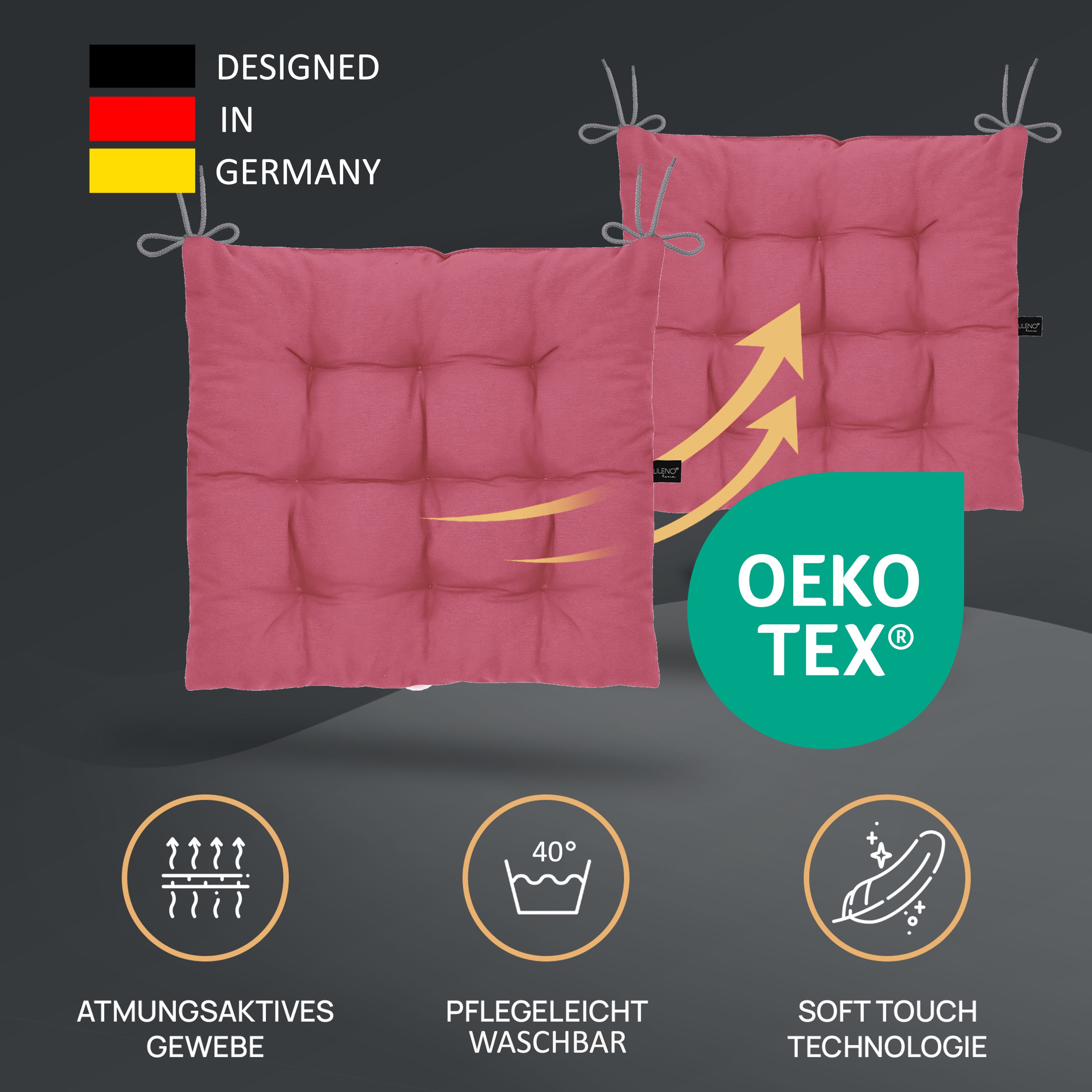 LILENO HOME Stuhlkissen Sitzkissen für Gartenstuhl, günstig online kaufen