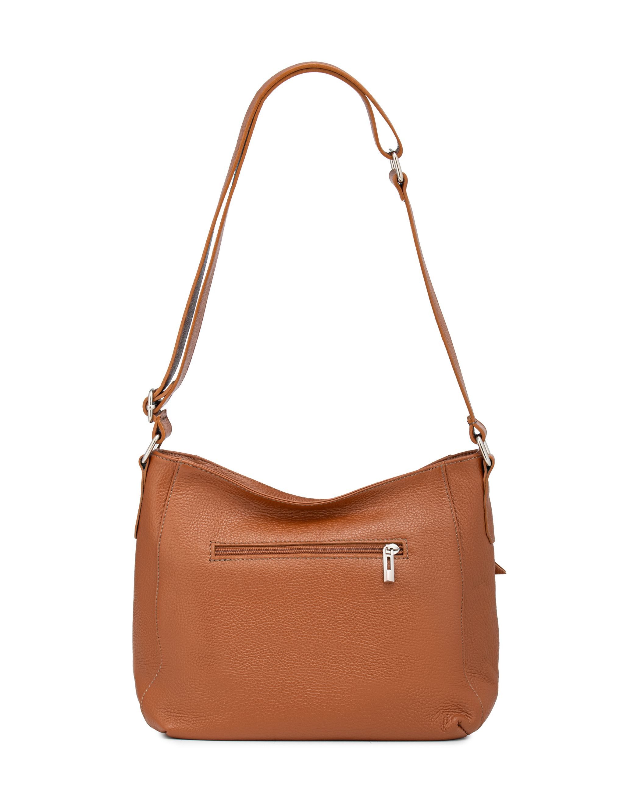 Caspar Schultertasche Klasissche Damen Leder Schultertasche günstig online kaufen