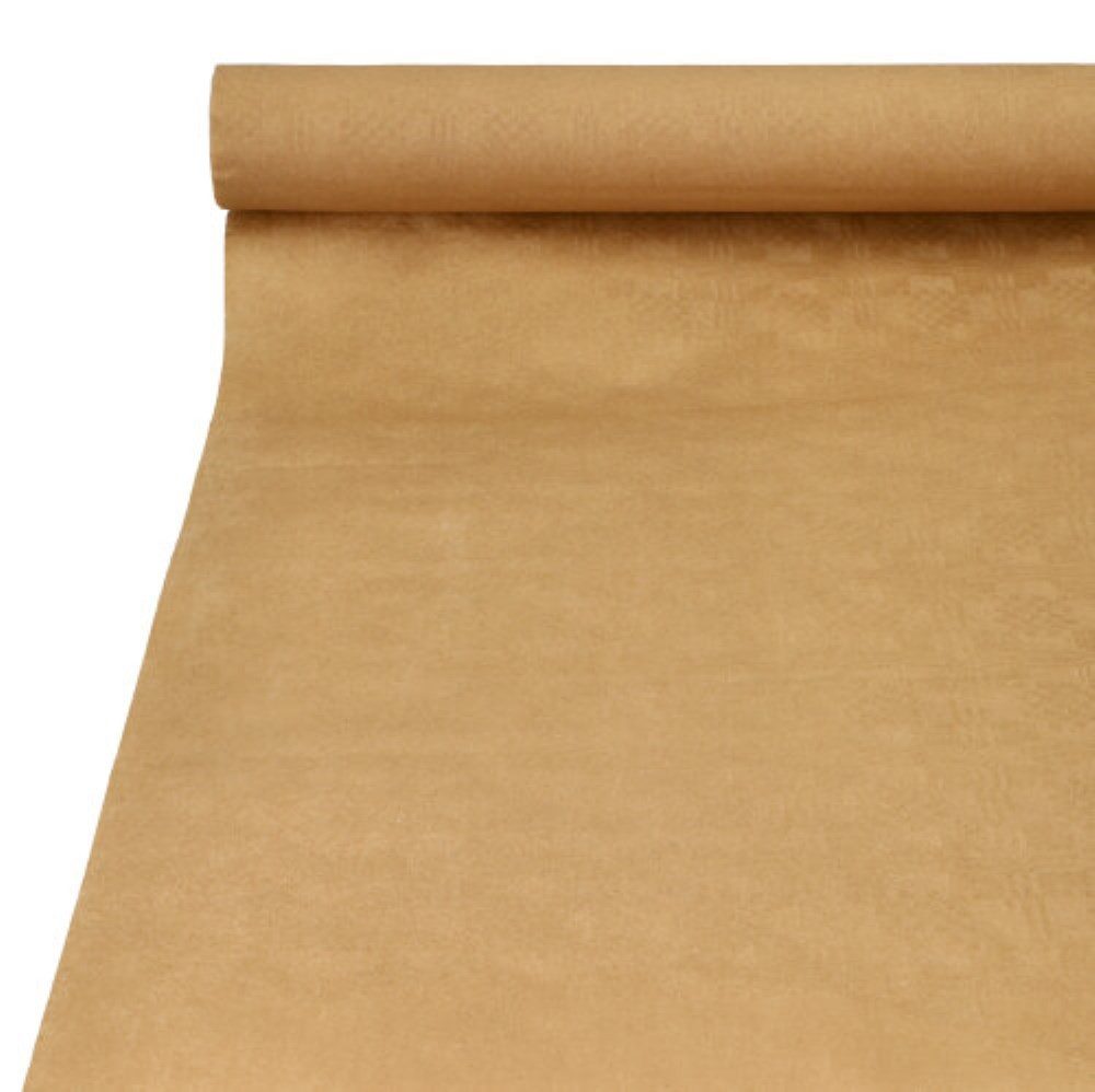 PAPSTAR Tischdecke Papiertischtuch mit Damastprägung 25 m x 1 m natur günstig online kaufen