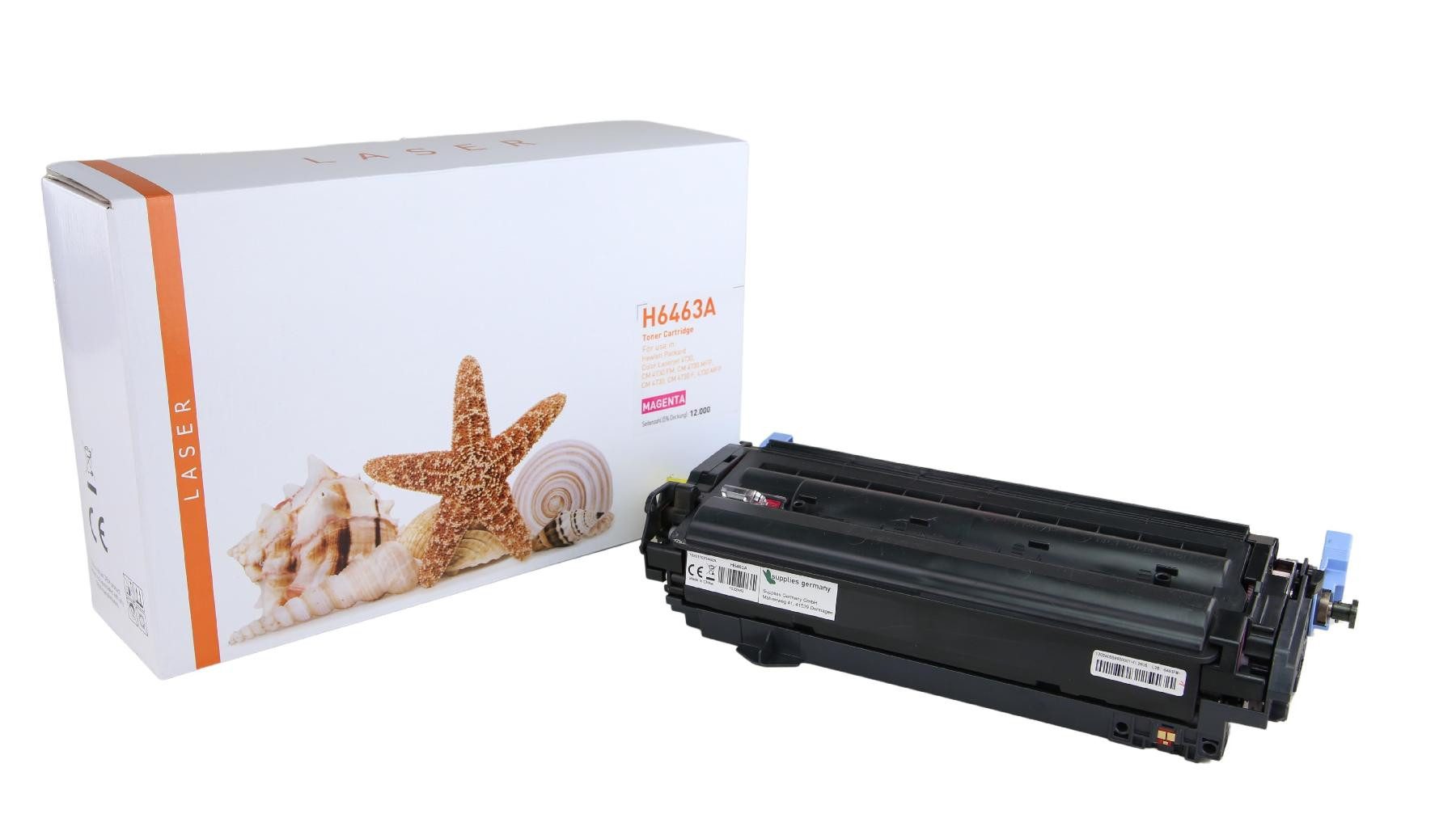 Supplies Germany Tonerkartusche 12.000 Seiten, (1-St), Tonerkartusche magenta magenta 12000 Seiten