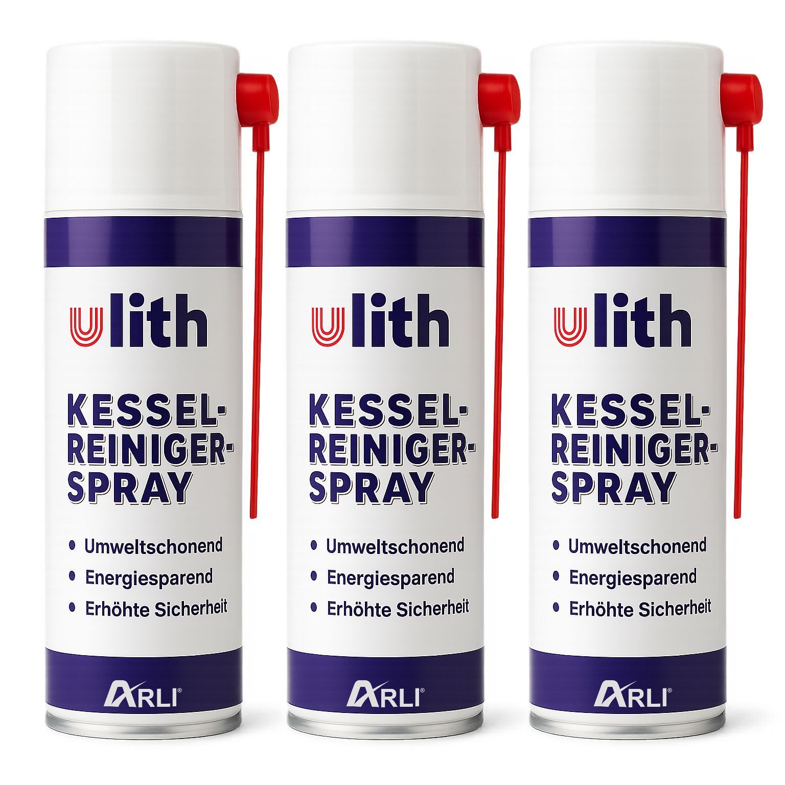 ARLI Kesselreiniger Spray Allzweckreiniger (Universal Reiniger Spray für Gas- und Ölbrenner 500ml, [3-St)