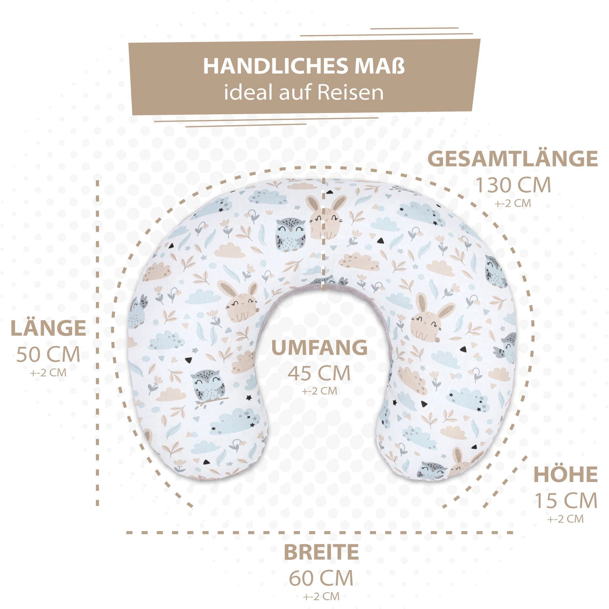 Totsy Baby Stillkissen Stillkissen klein Minky 130 x 45 cm - Stillhörnchen günstig online kaufen