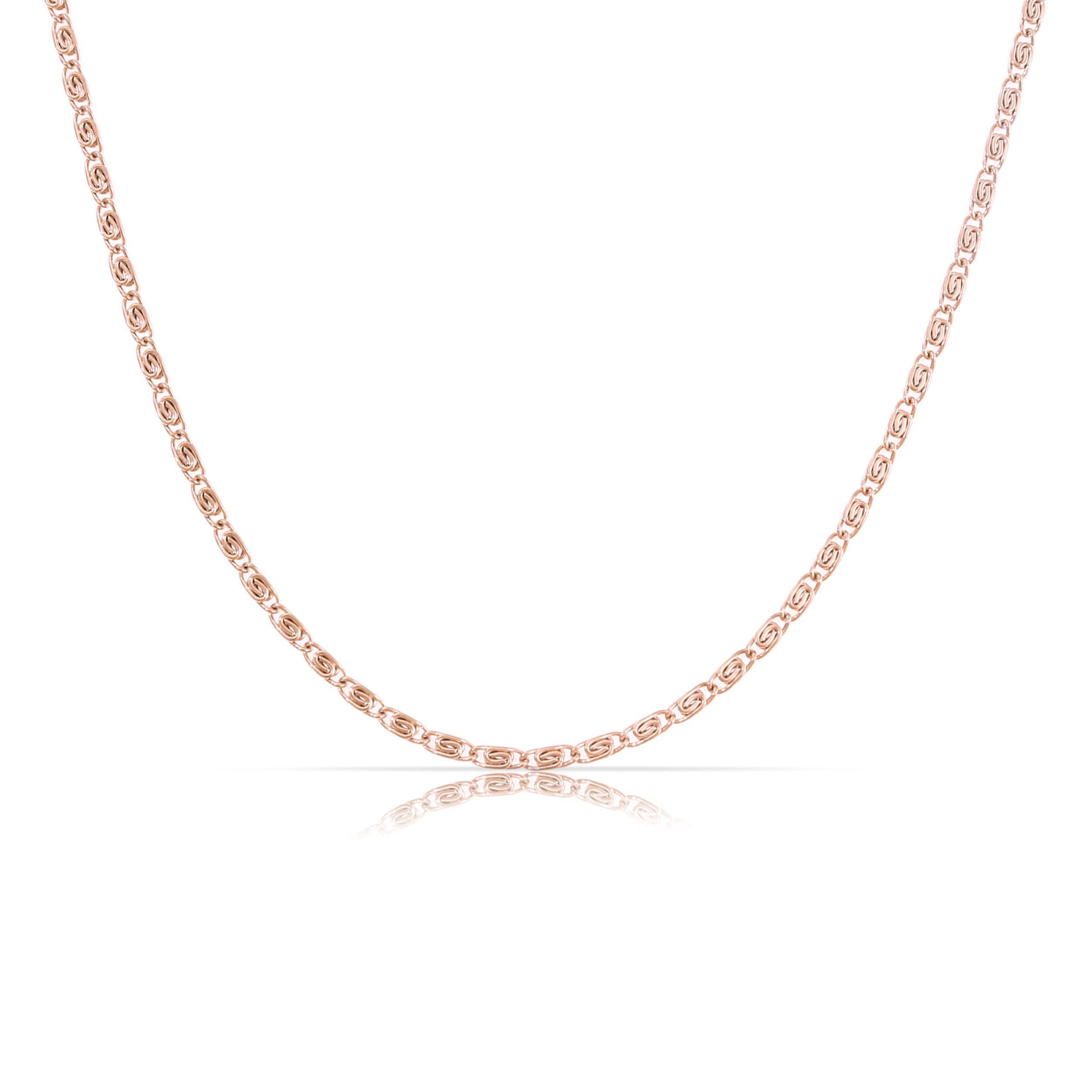 Made by Nami Edelstahlkette Minimalistische Halskette für Damen mit starkem Karabiner-Verschluss, Choker-Kette Frauen & Mädchen Filigrane Gliederkette