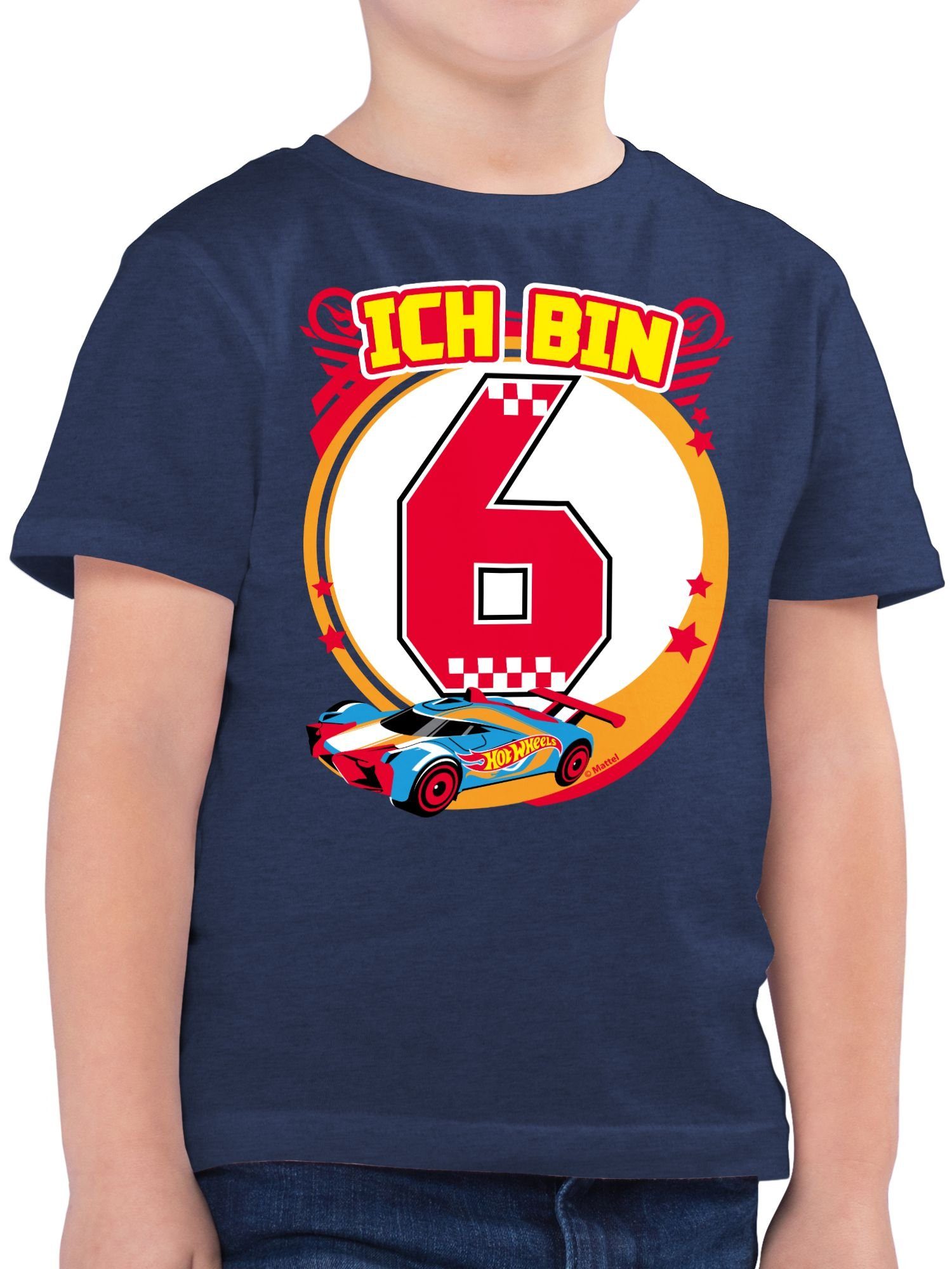 T-Shirt Ich bin 6 - Rennauto