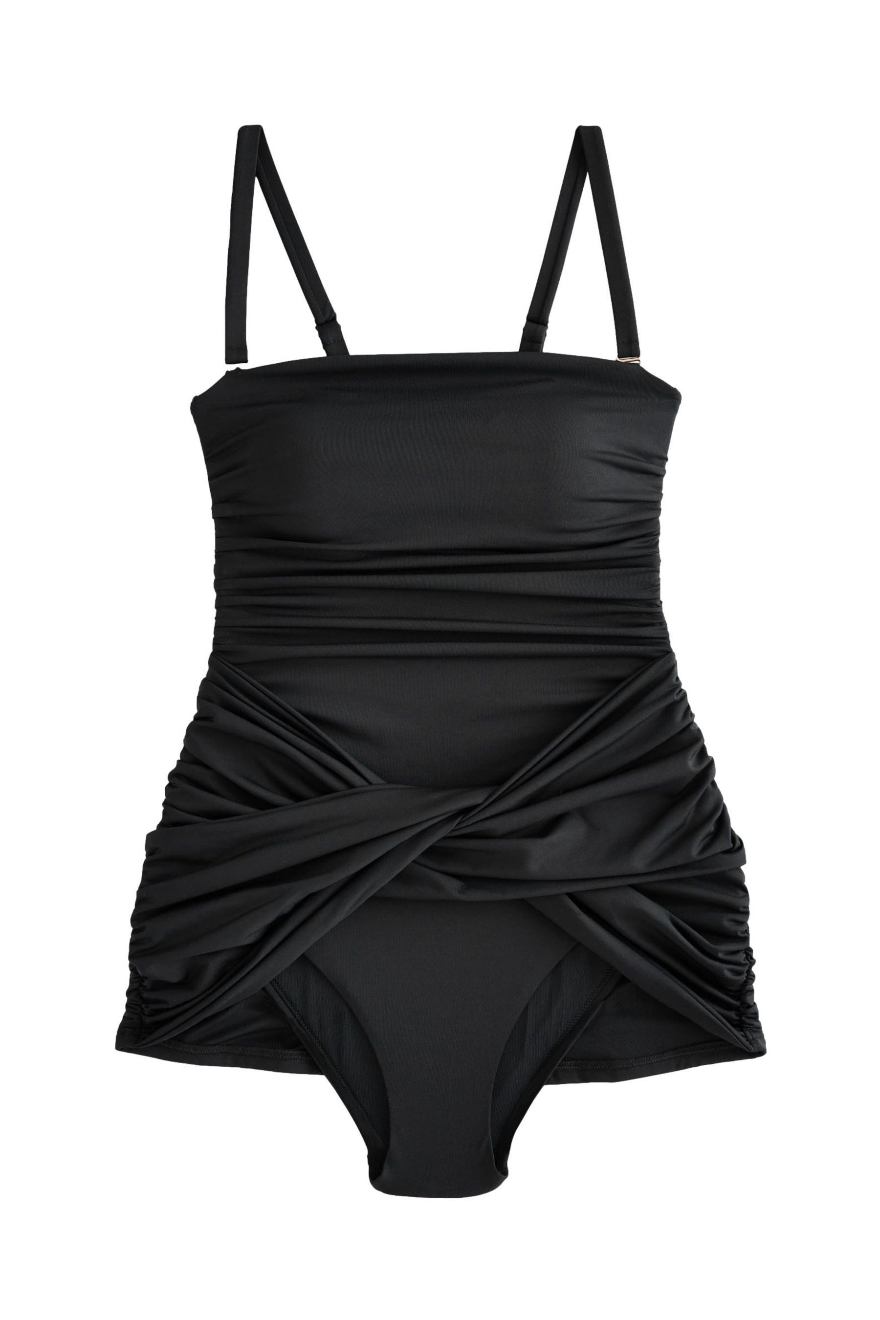 Next Badeanzug Bauchformender Bandeau-Badeanzug mit Röckchen (1-St)