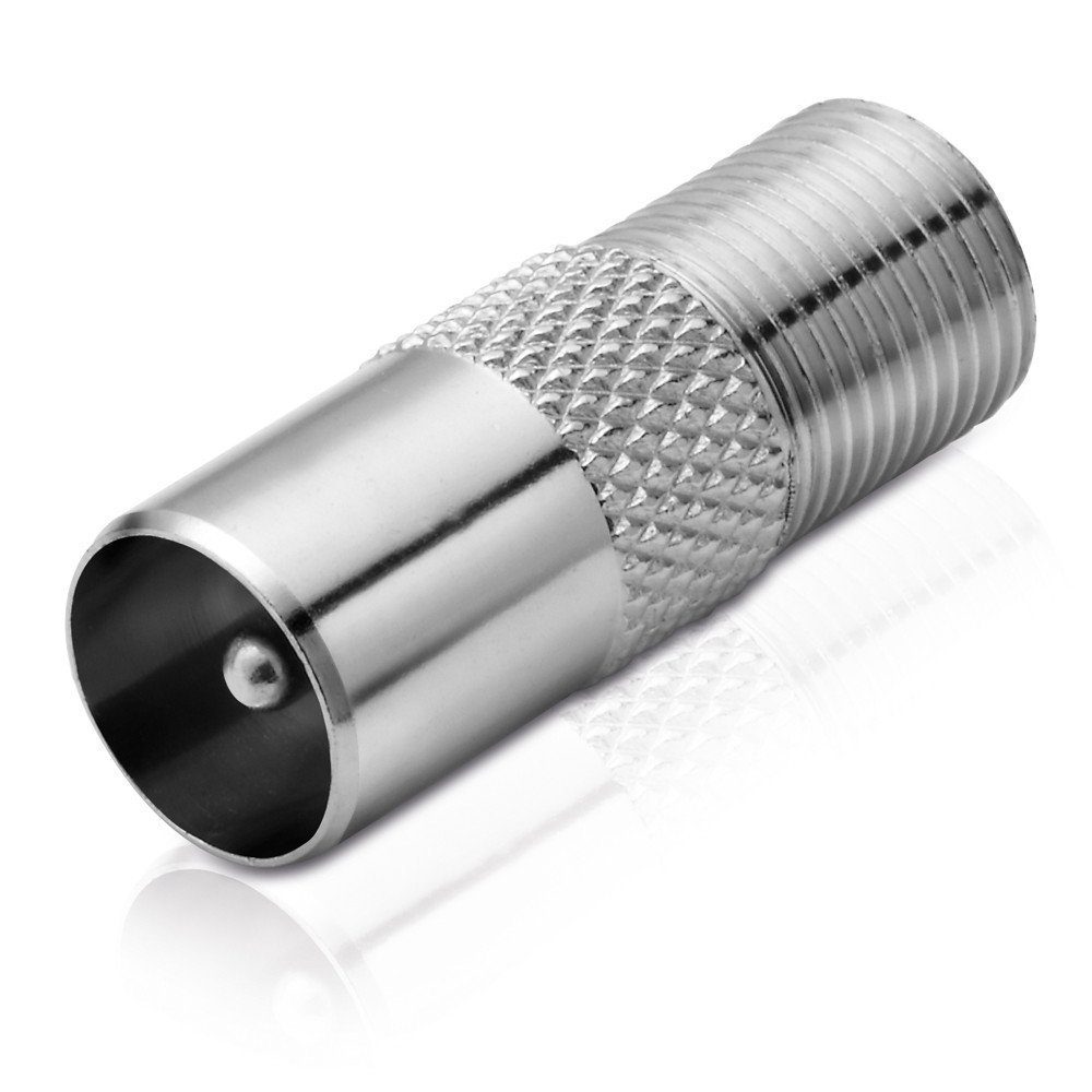 adaptare Adapter F-Buchse / IEC-Koax-Stecker SAT-Kabel