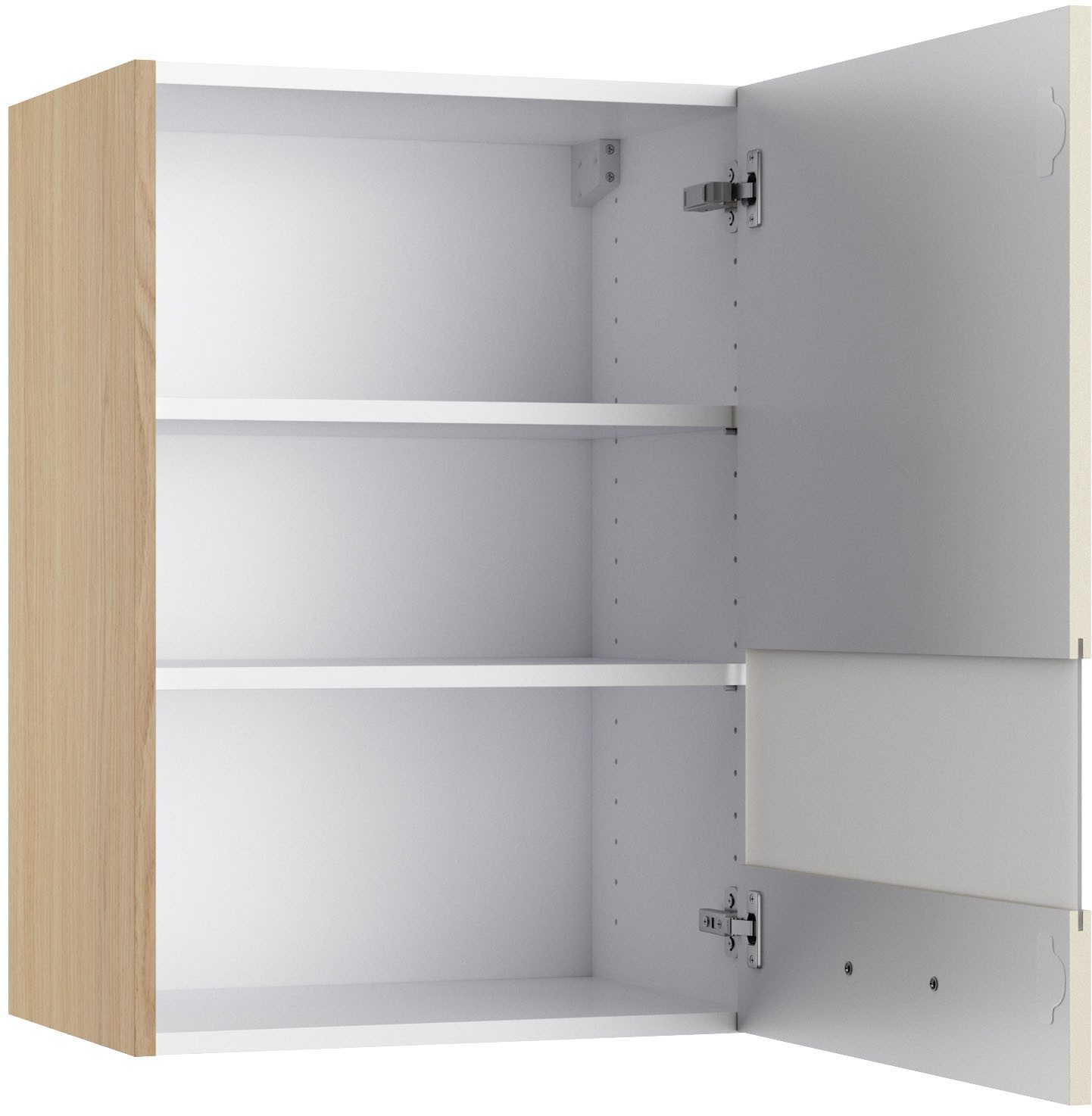 KOCHSTATION Hängeschrank KS-Lucy Breite 50 cm, mit 1 Segmentglastür, 2 Einlegeböden, Soft-Close