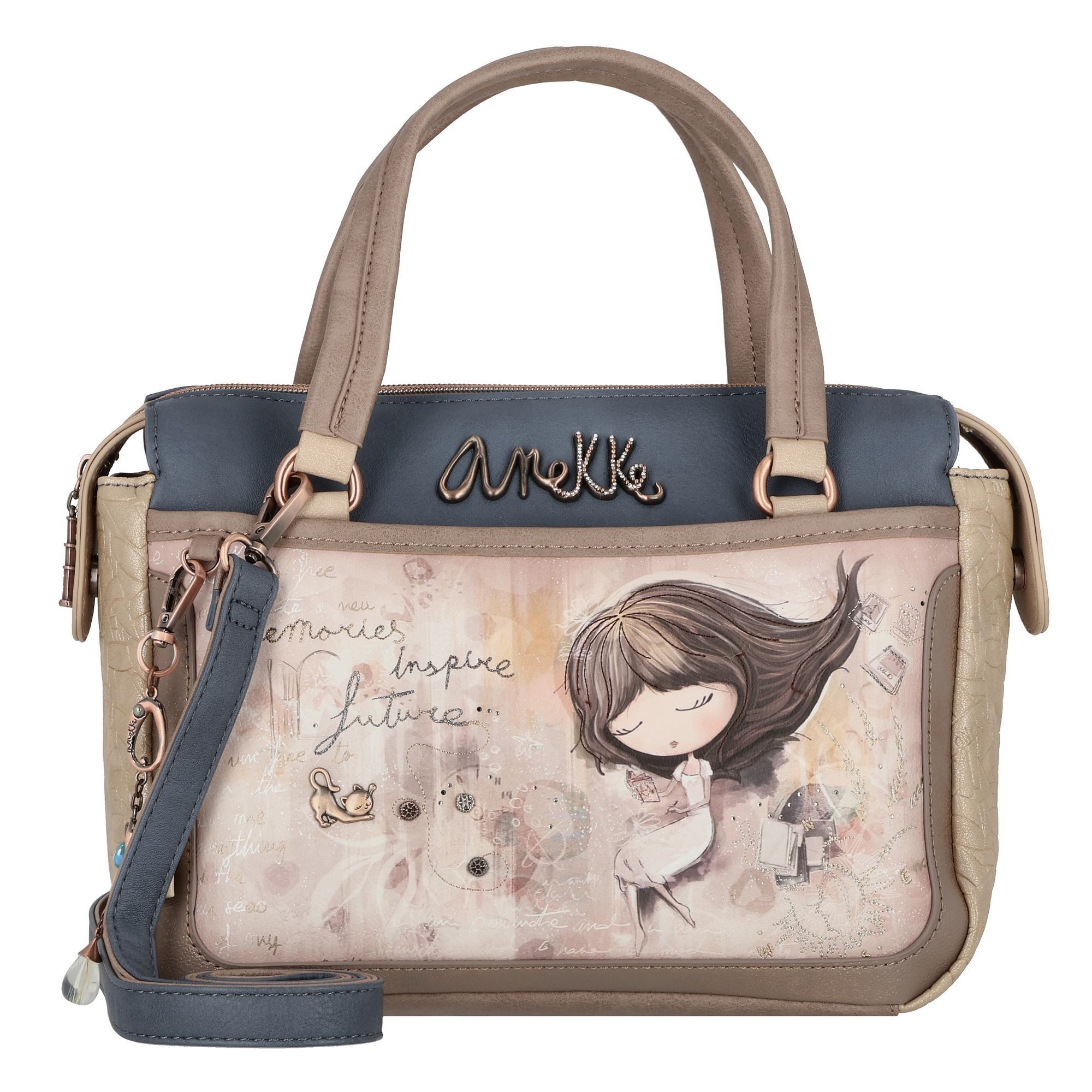 Anekke Schultertasche Nature, Polyurethan