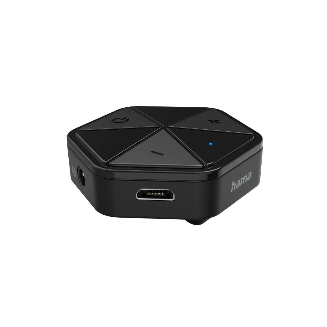Hama Bluetooth® Audio Empfänger, Audio Adapter "BT-Rex", Schwarz Bluetooth-Adapter 3,5-mm-Klinke