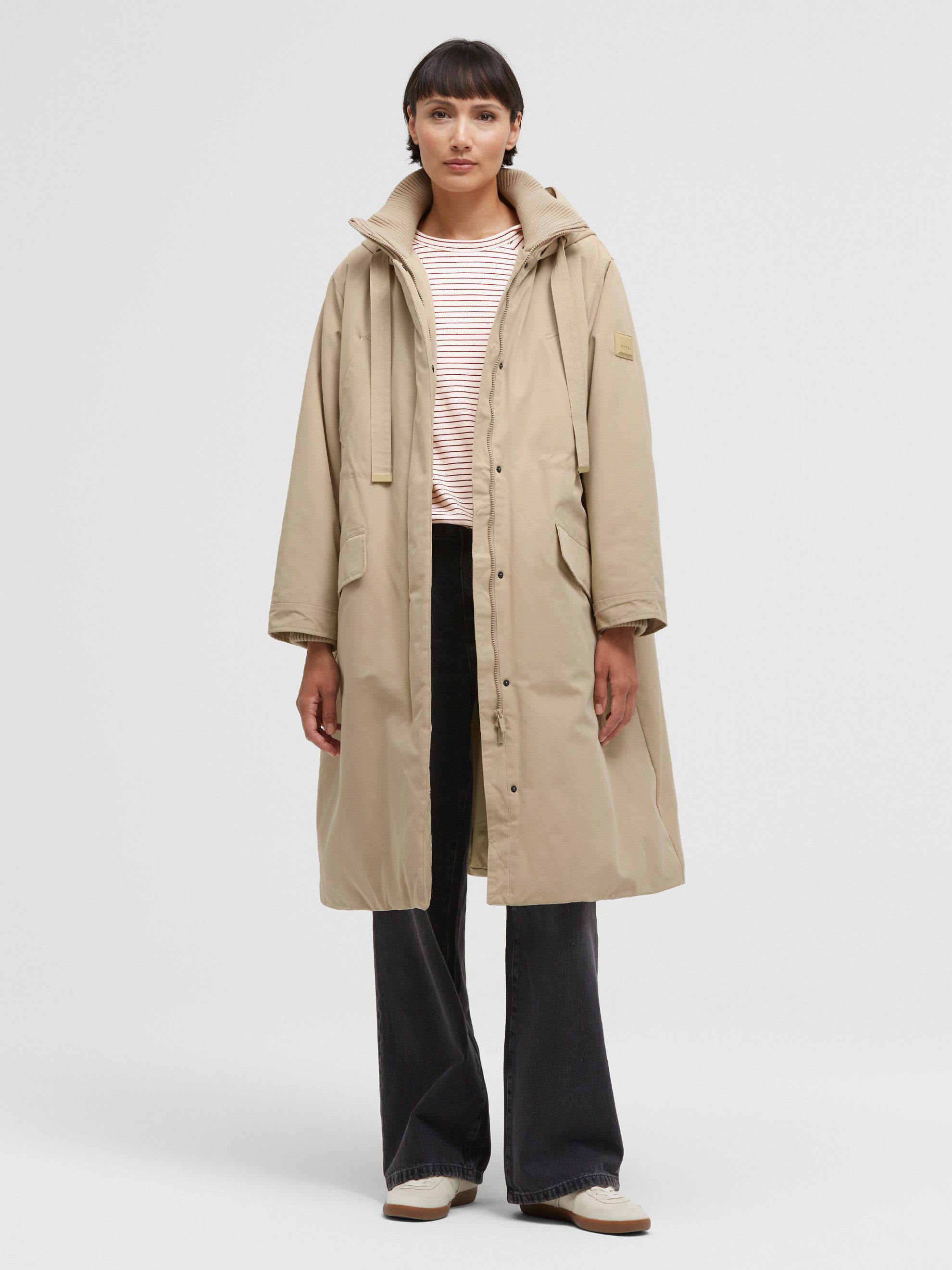 SENSES.THE LABEL Parka mit Zwei-Wege-Reißverschluss