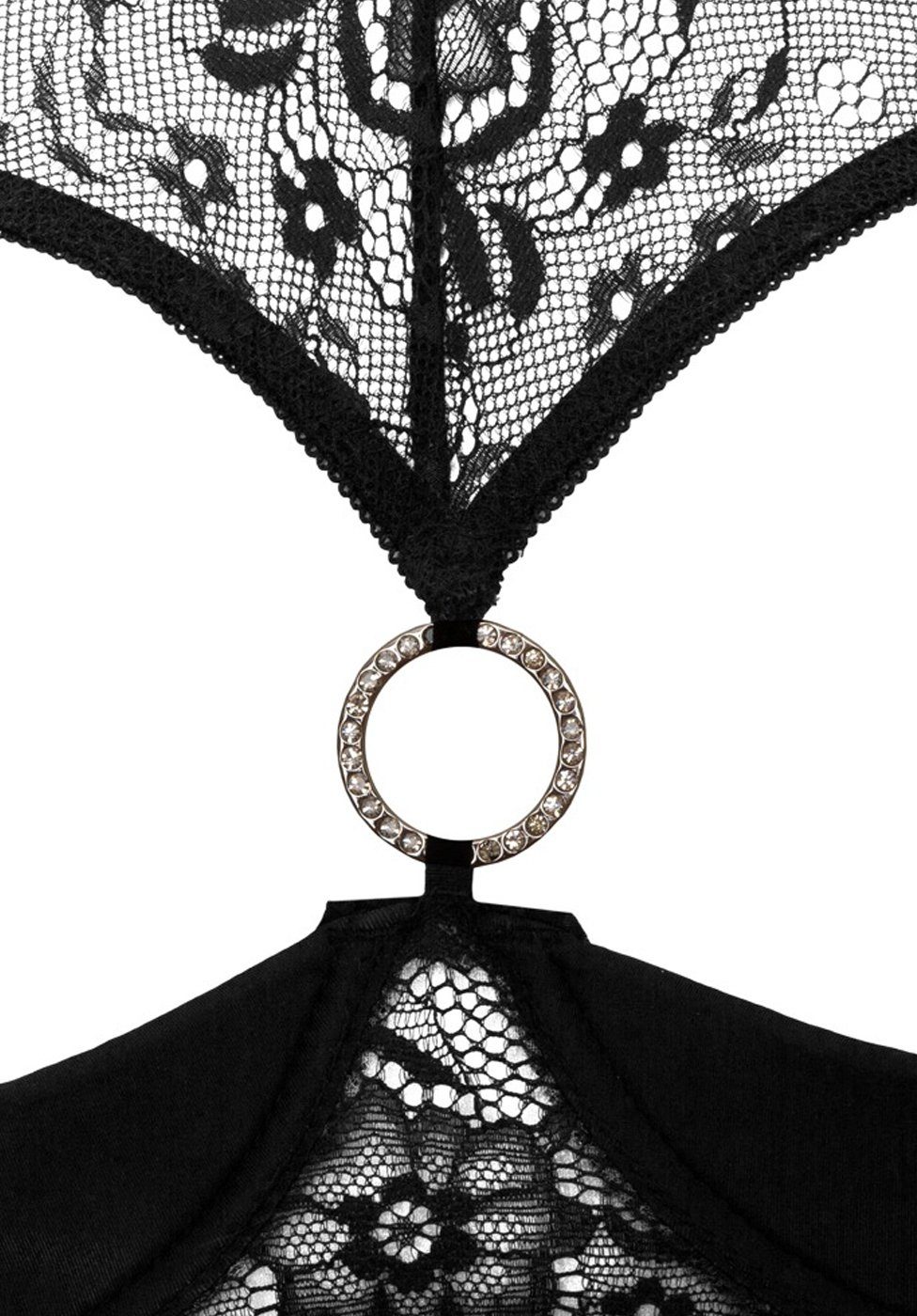 Cottelli Collection Set: Bügel-BH Ouvert Dessous Set: BH und String mit ...