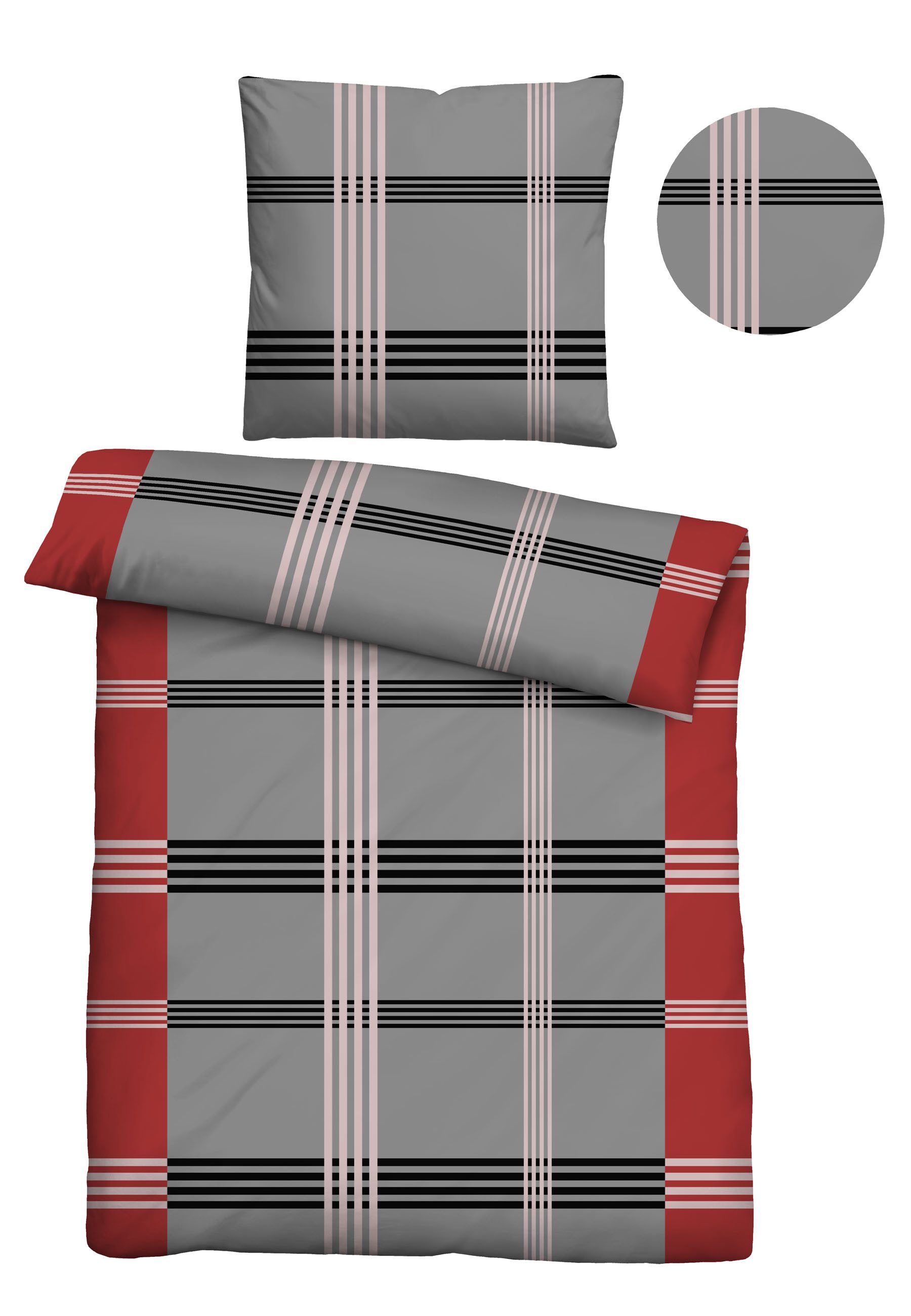 Castell - Markenbettwäsche Bettwäsche "0400908" 2 Stk. tlg. hautsympathisch günstig online kaufen