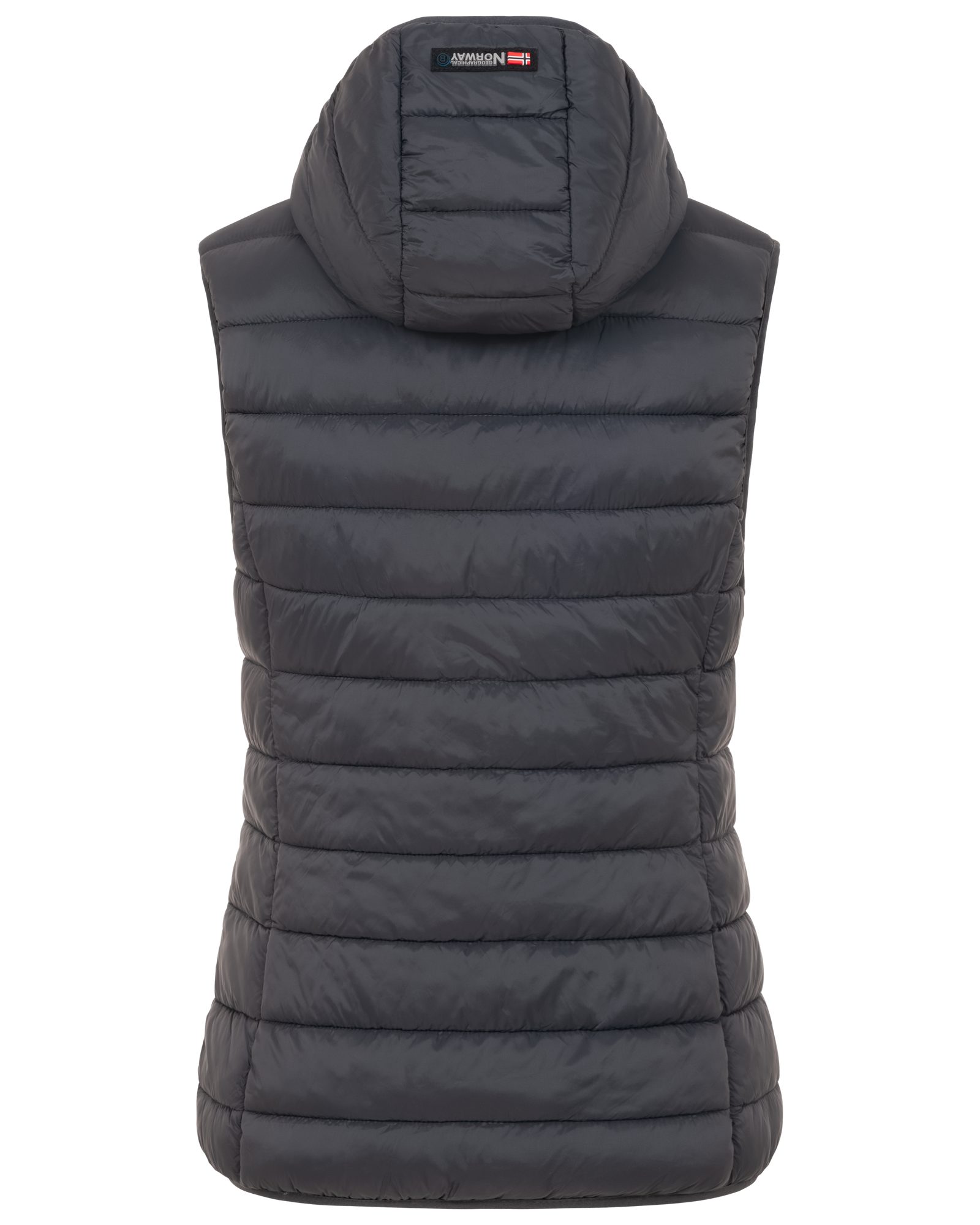 Geographical Norway Steppweste Damen Steppweste mit Kapuze Frühlings sportlich Übergangs Weste Herbst