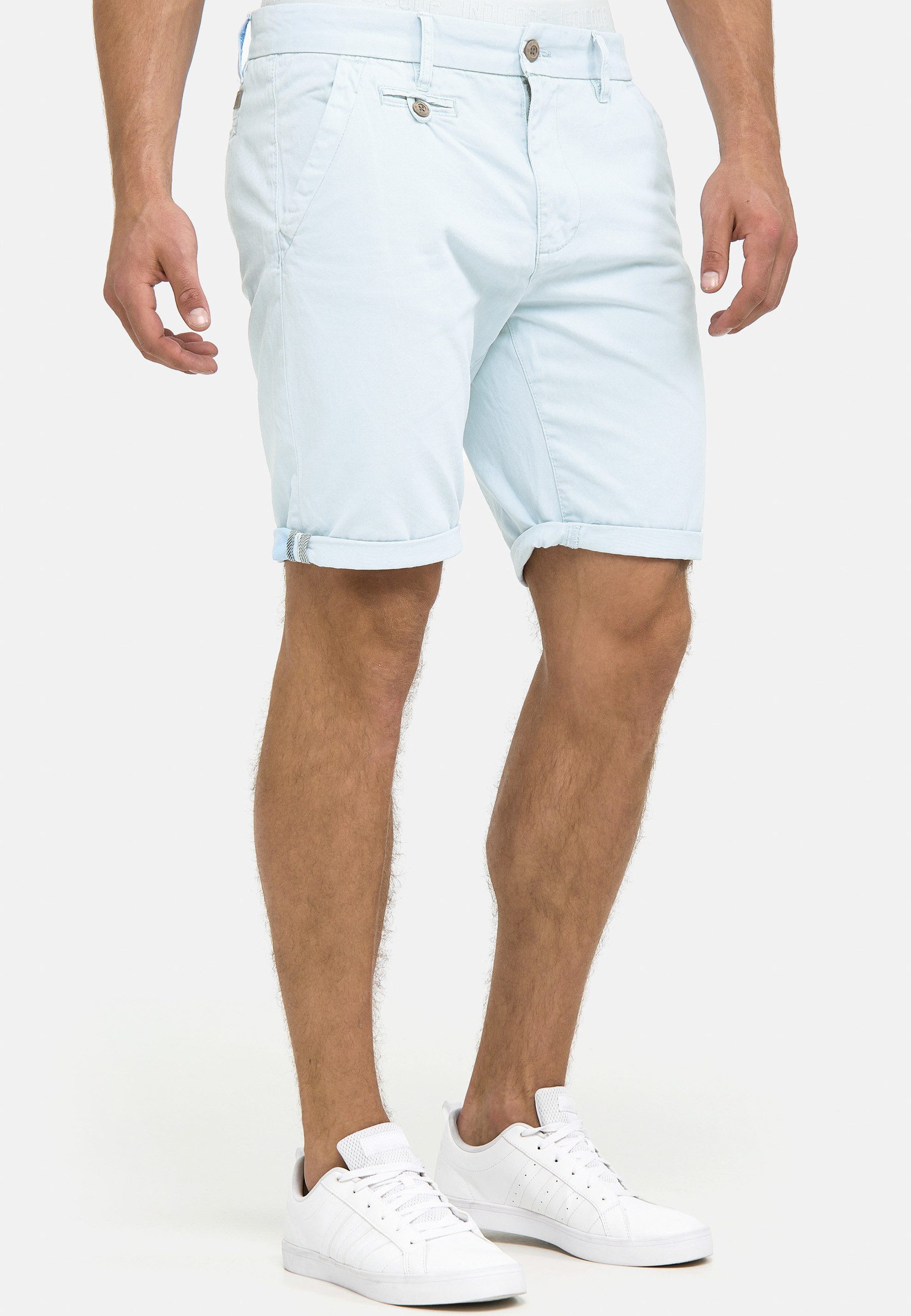 Indicode Chinoshorts Herren Cuba Chino Shorts Herrenshorts aus Baumwollgemisch