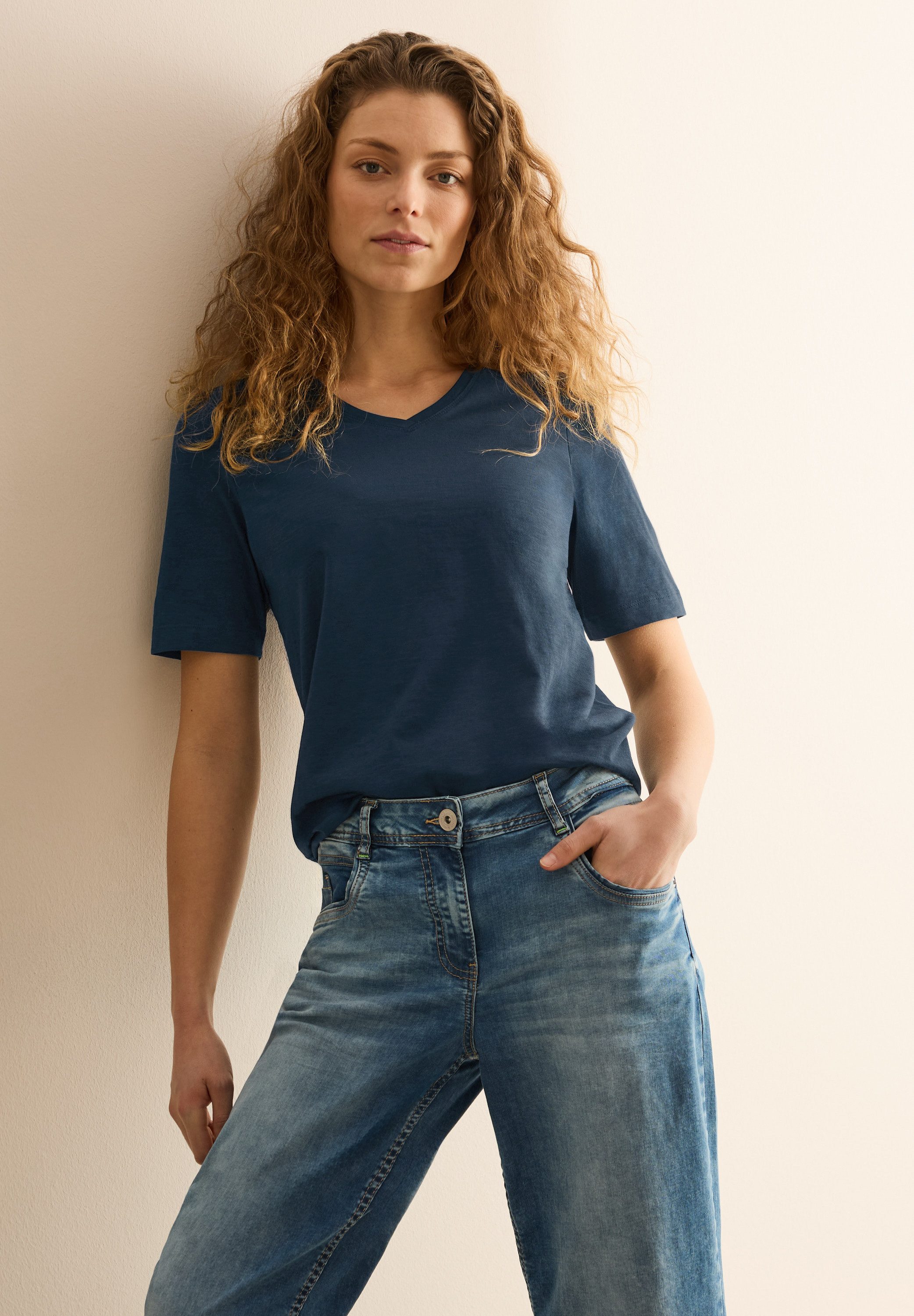 CECIL V-Shirt mit V-Ausschnitt